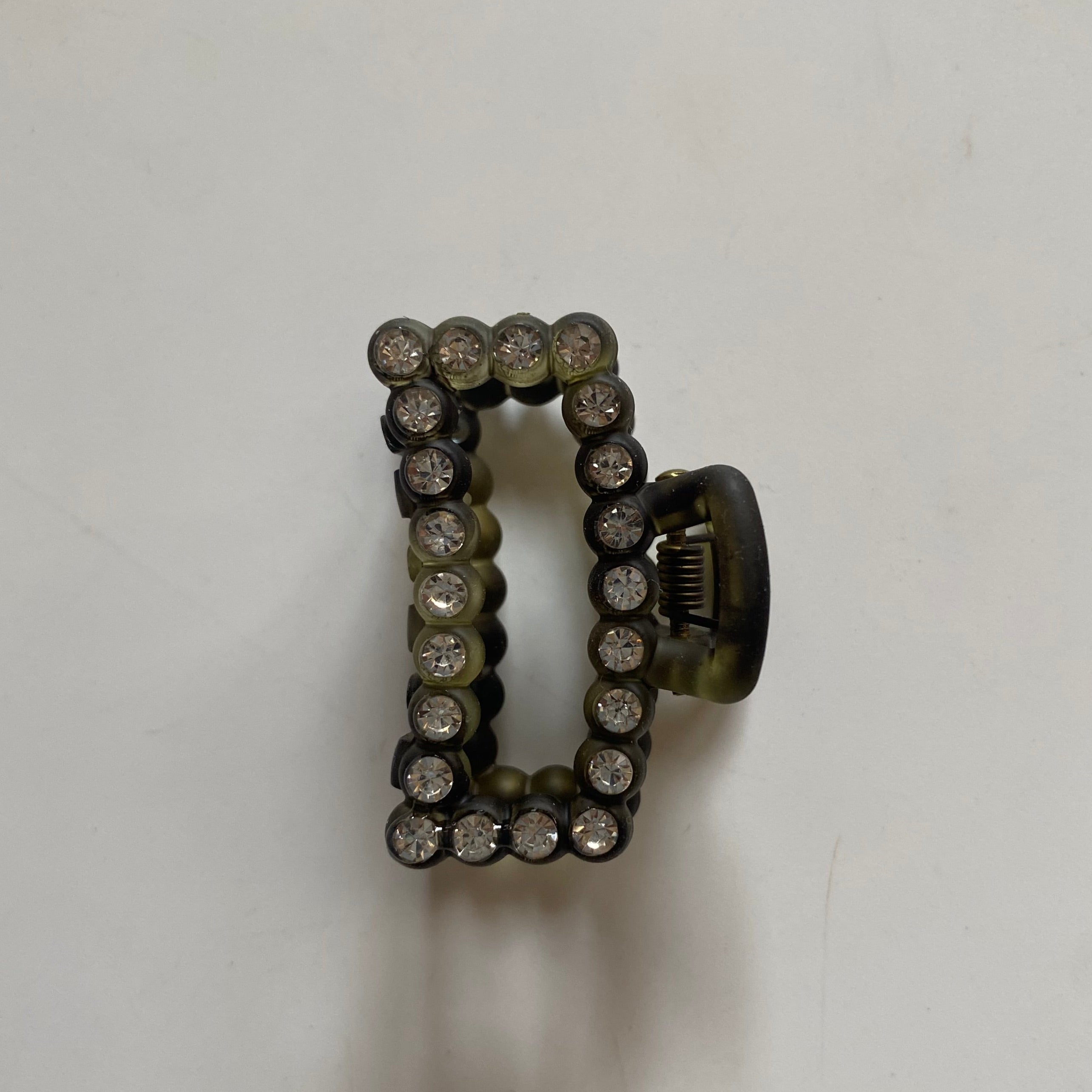 Crystal Embellished Rectangle Hair Clip