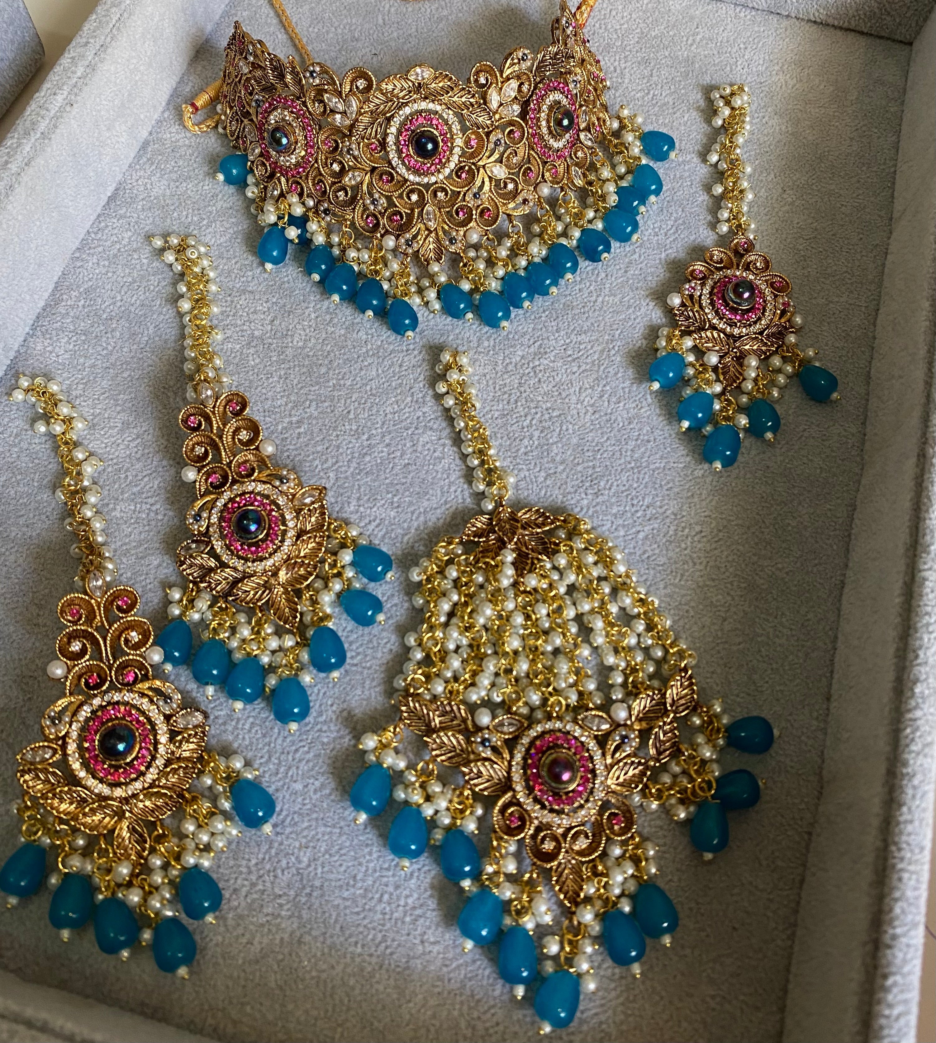 Blue Elegance Bridal Jewelry Set