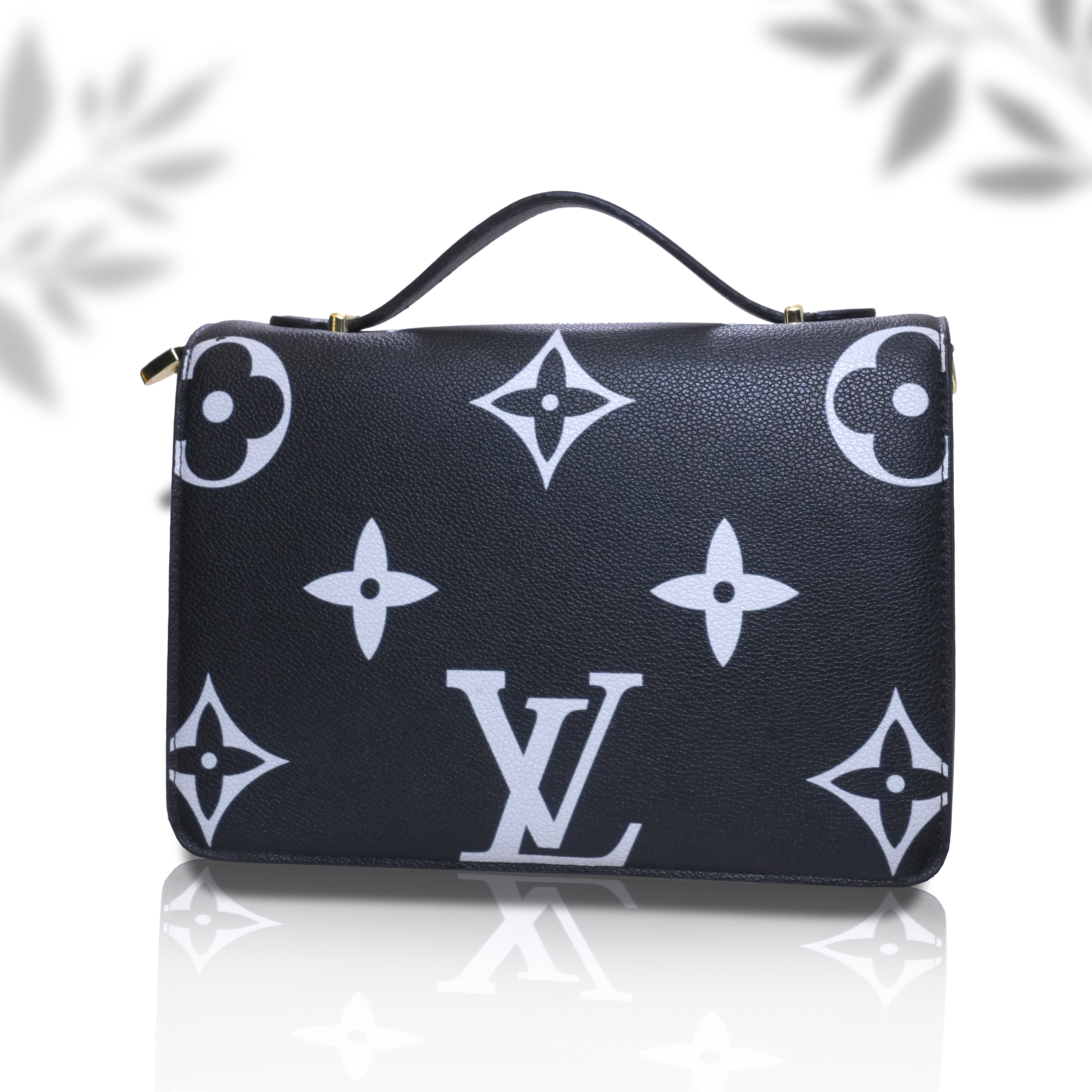 Black Printed Crossbody Bag