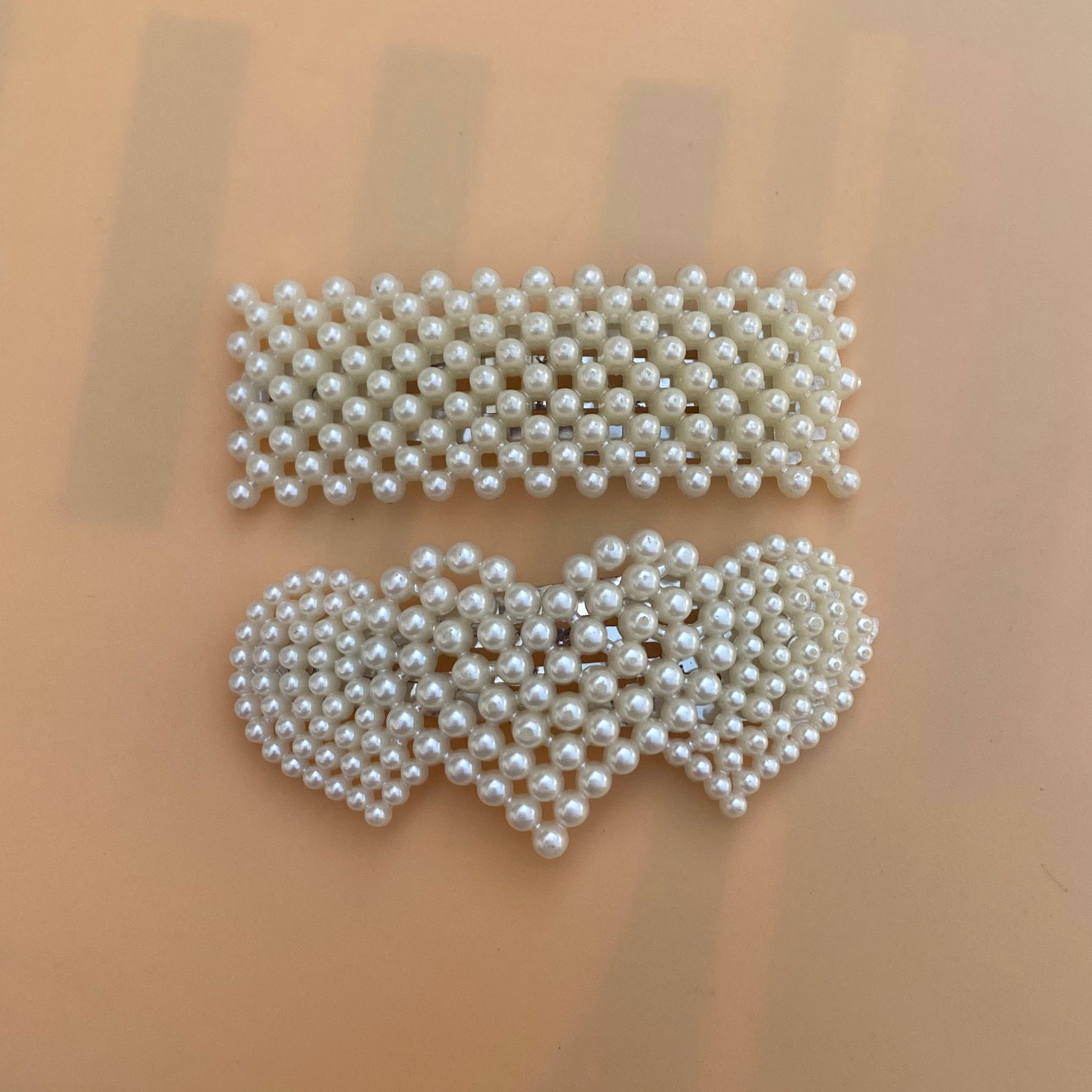Elegant Pearl Hair Clip Pins (Pair)