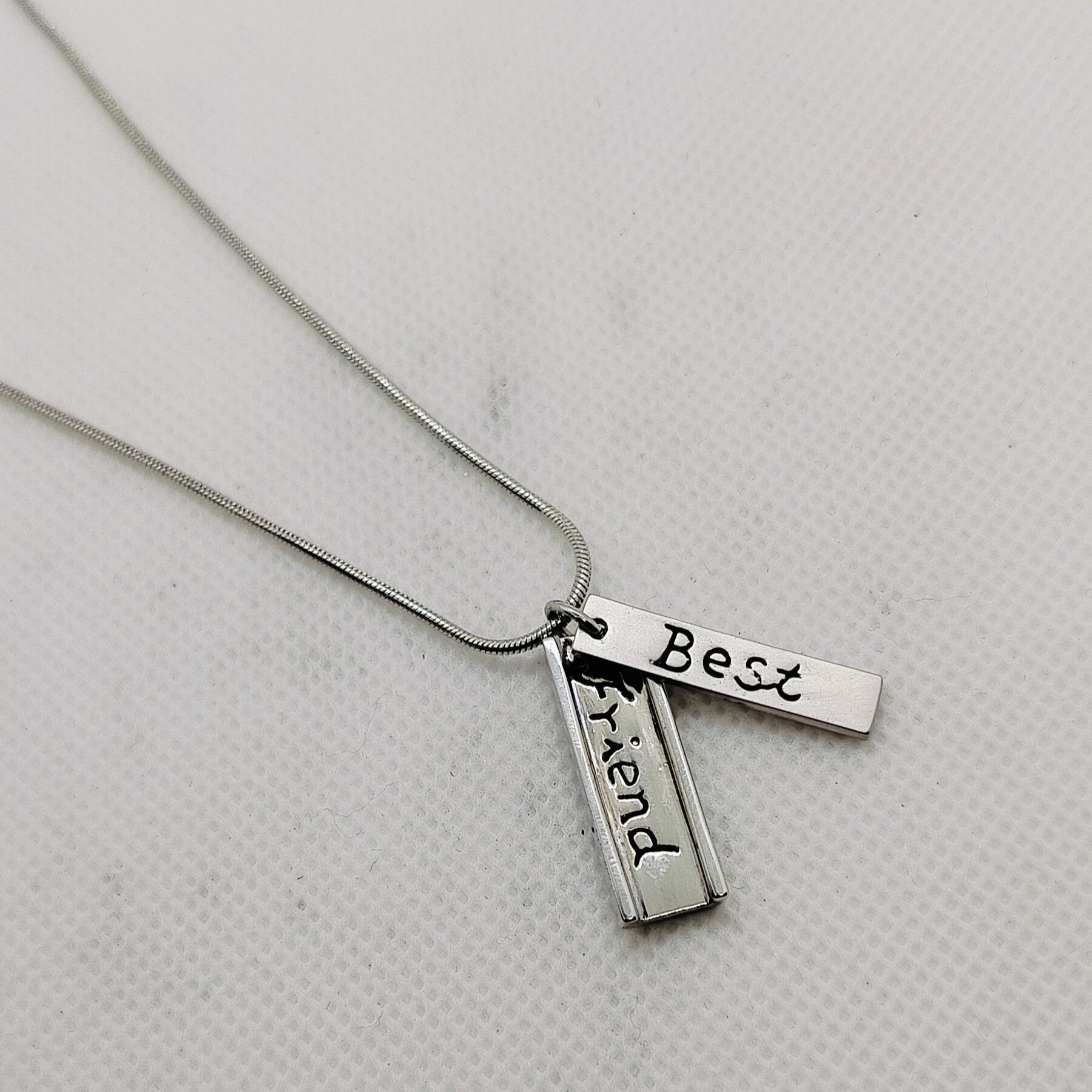 Minimalist "Best" Pendant Necklace