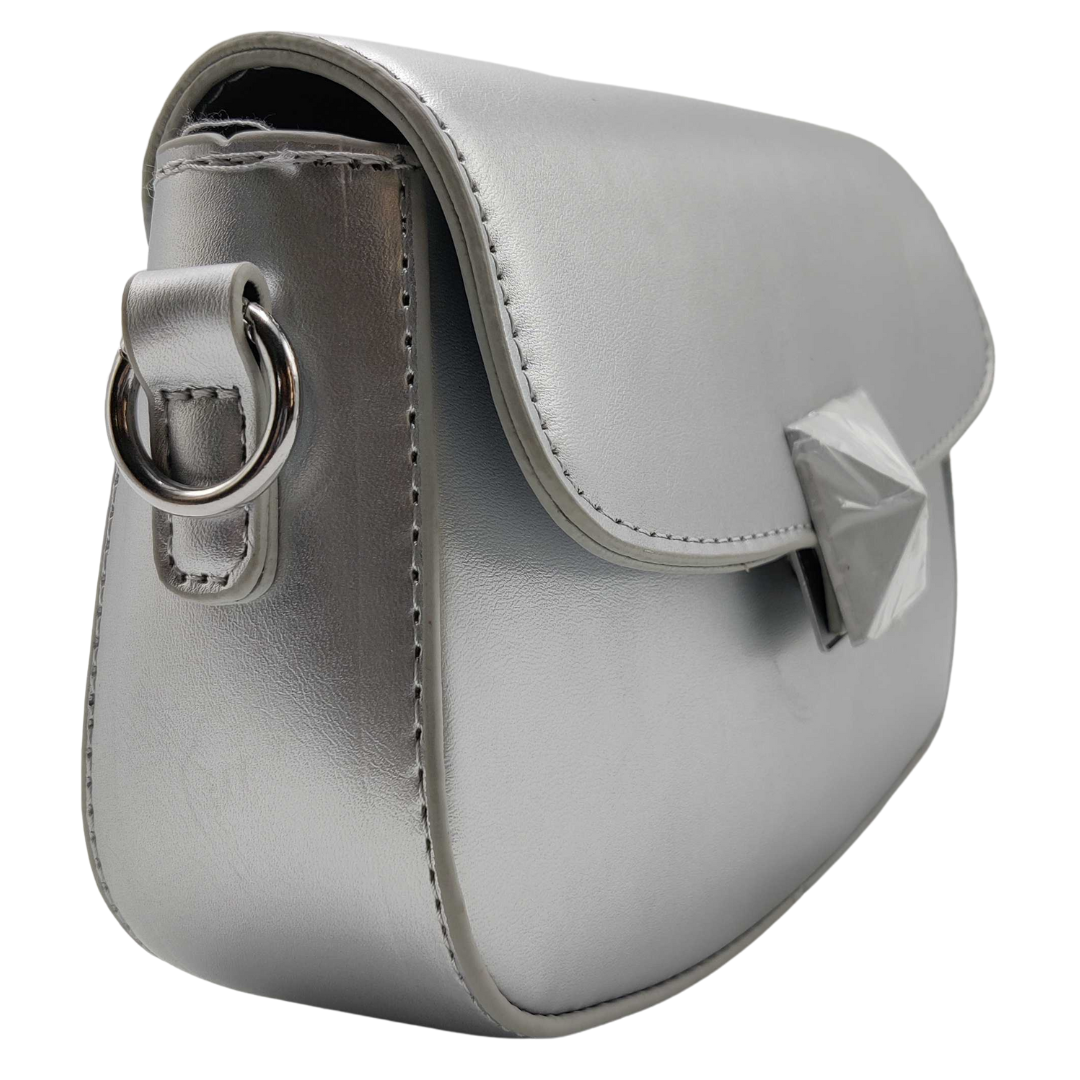 women Crossbody Bag silver with coin wallet:)