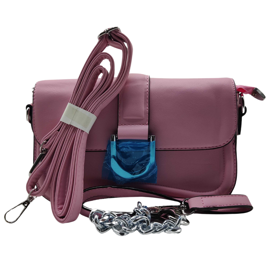 Women Sleek Leather Bag With Dual Strap