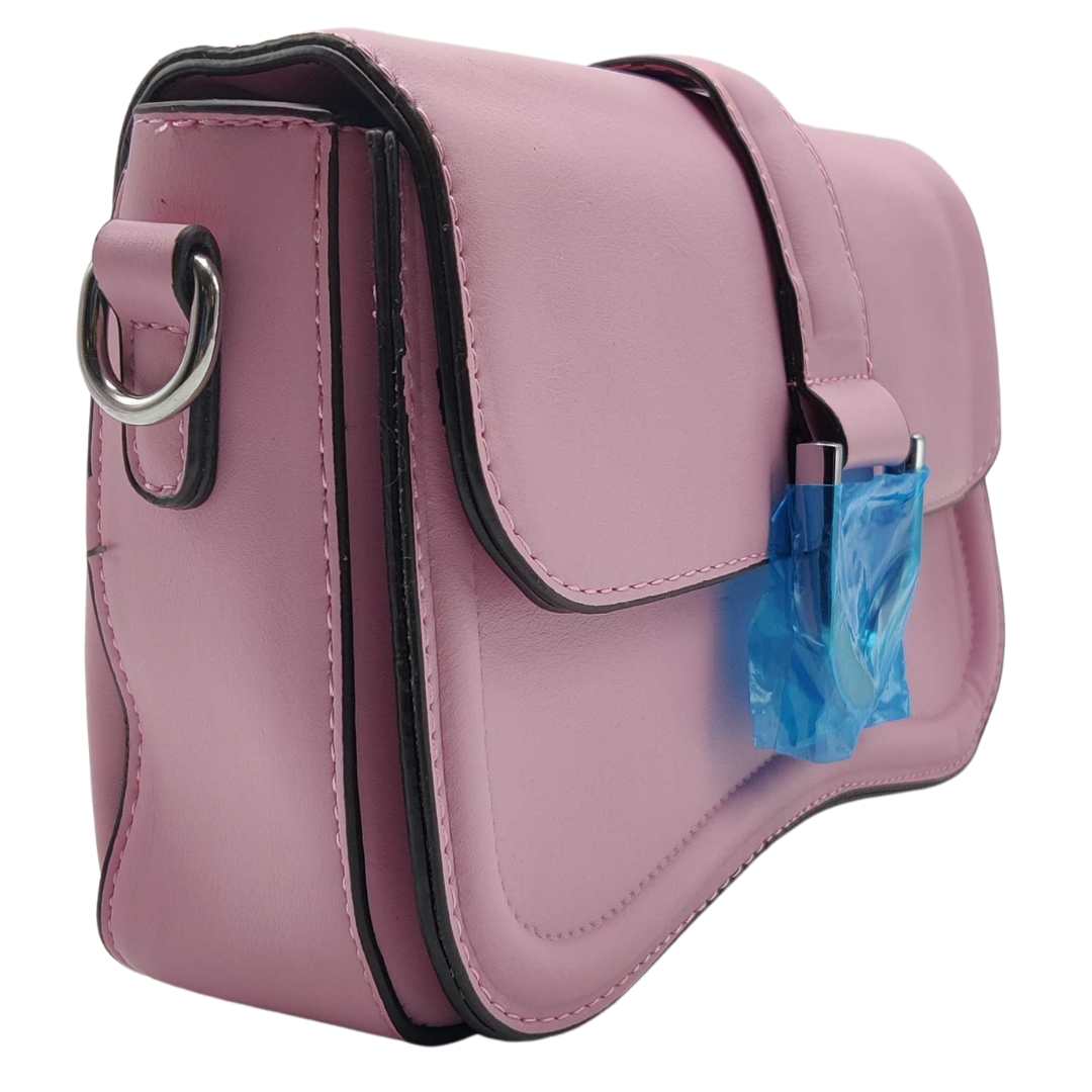 Women Sleek Leather Bag With Dual Strap