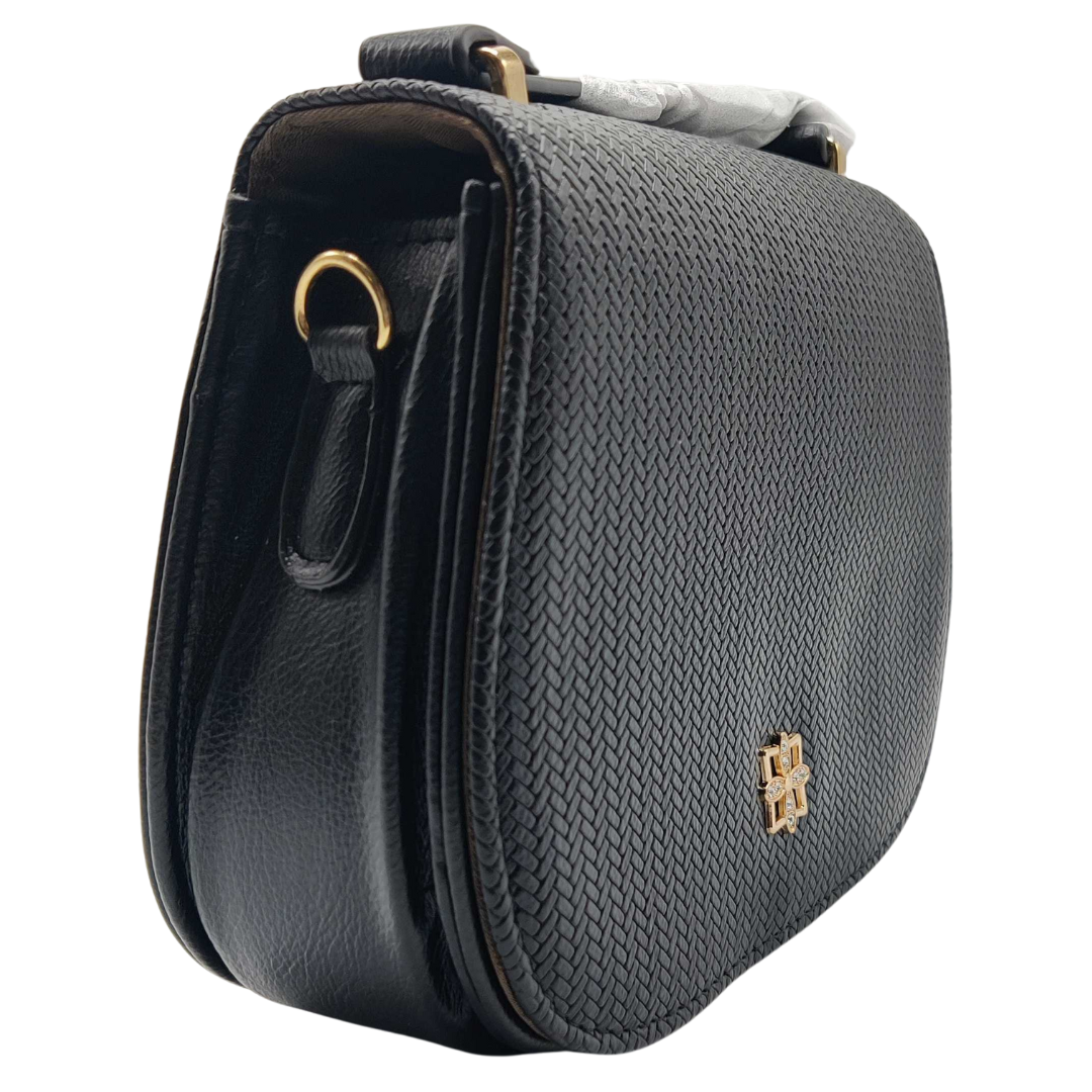 Women Crossbody Bag With Adjustable Strap And Silk Bow