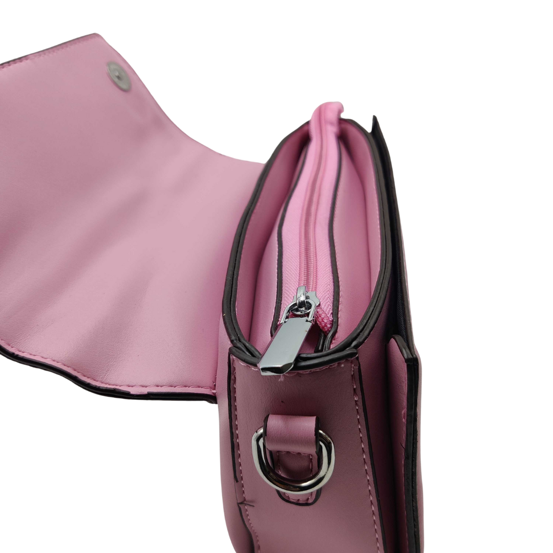 Women Sleek Leather Bag With Dual Strap