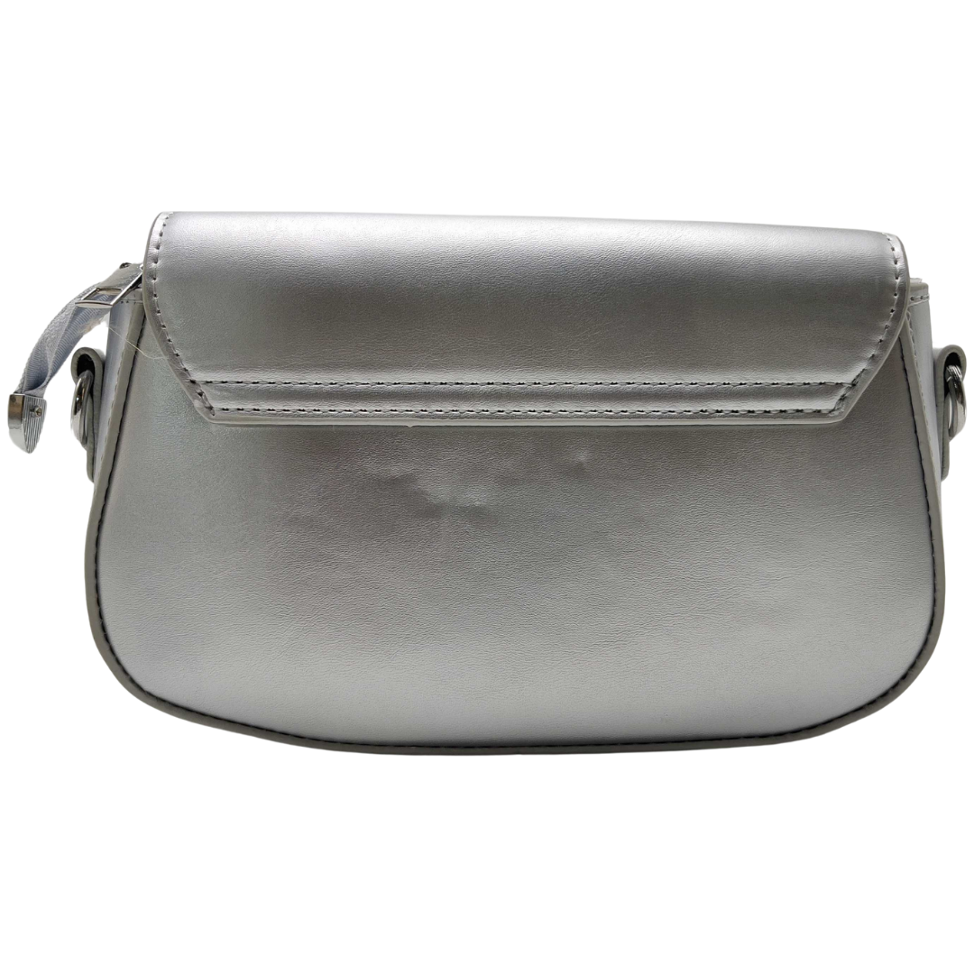 women Crossbody Bag silver with coin wallet:)