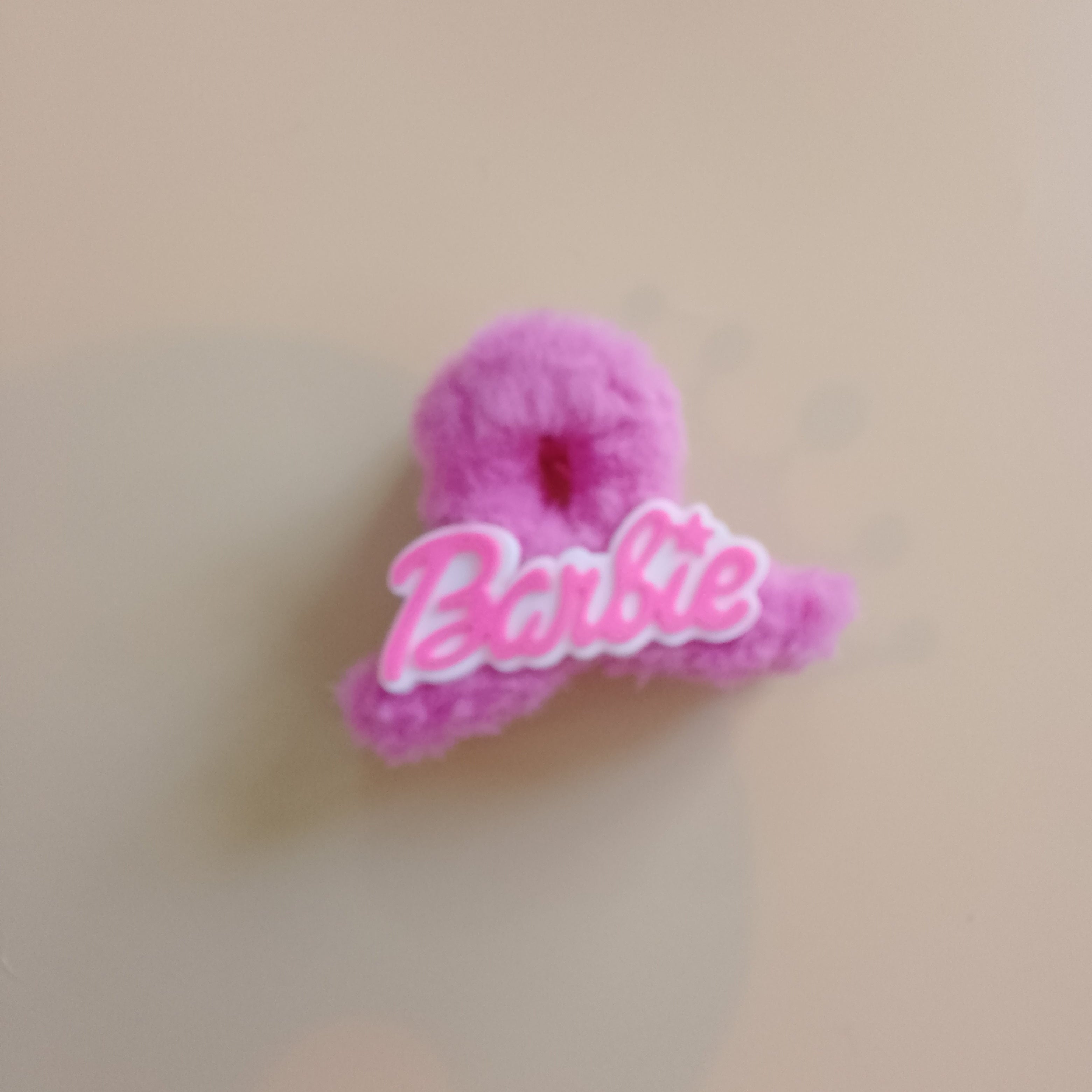 Barbie Plush Hair Catcher Claw Clip Medium