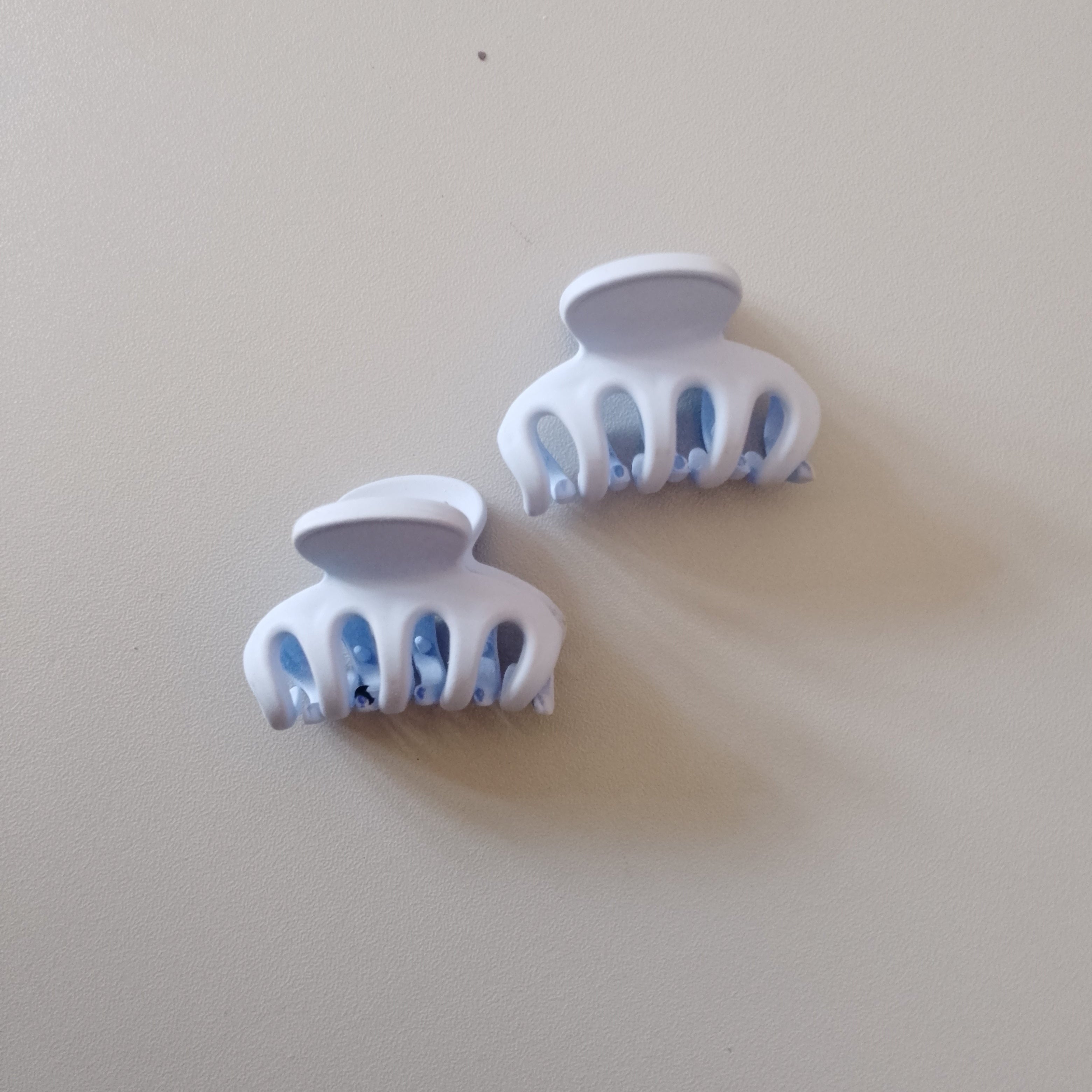 Vibrant Matte Mini Hair Claw Clips Pair