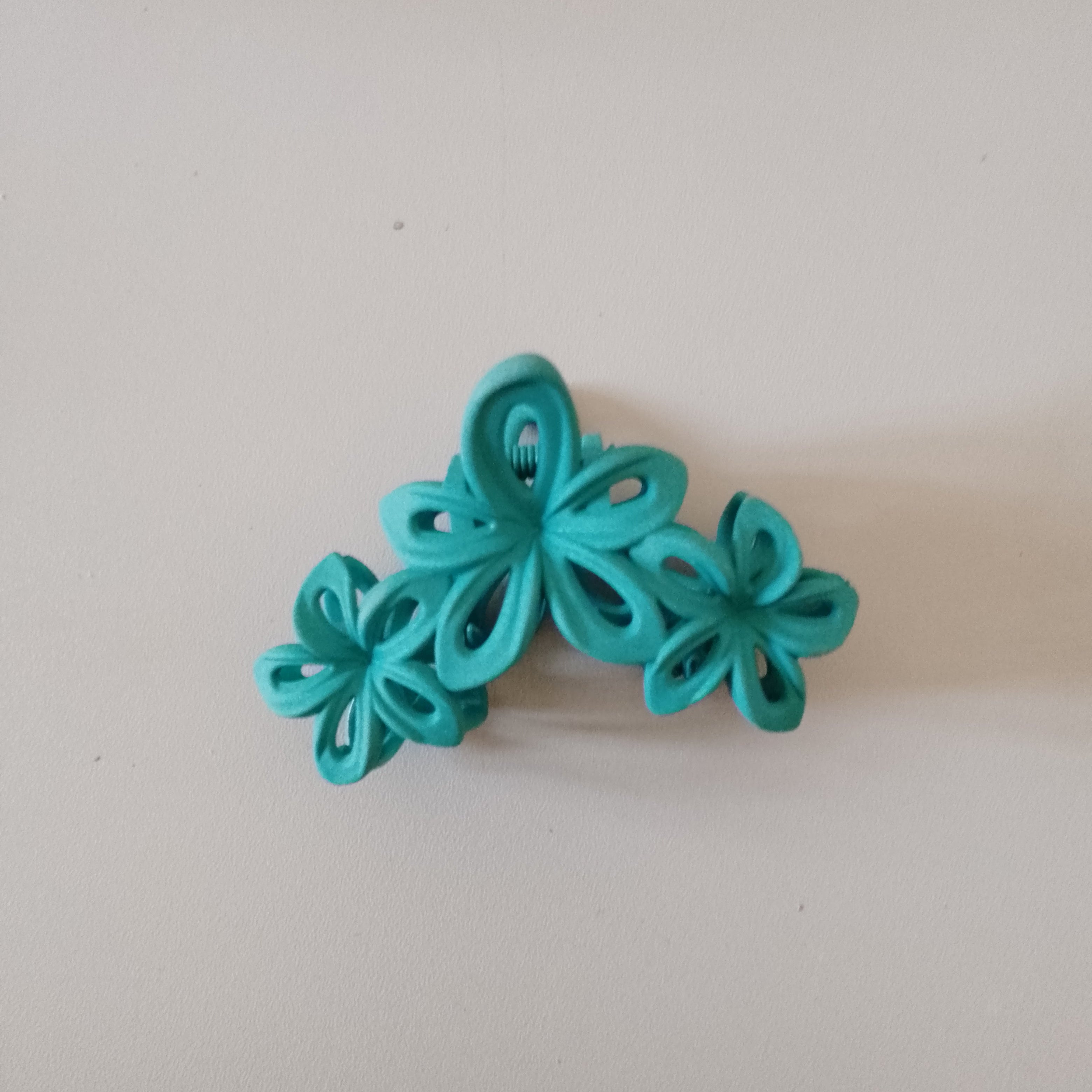 Multi-Layered Floral Hair Claw Clips