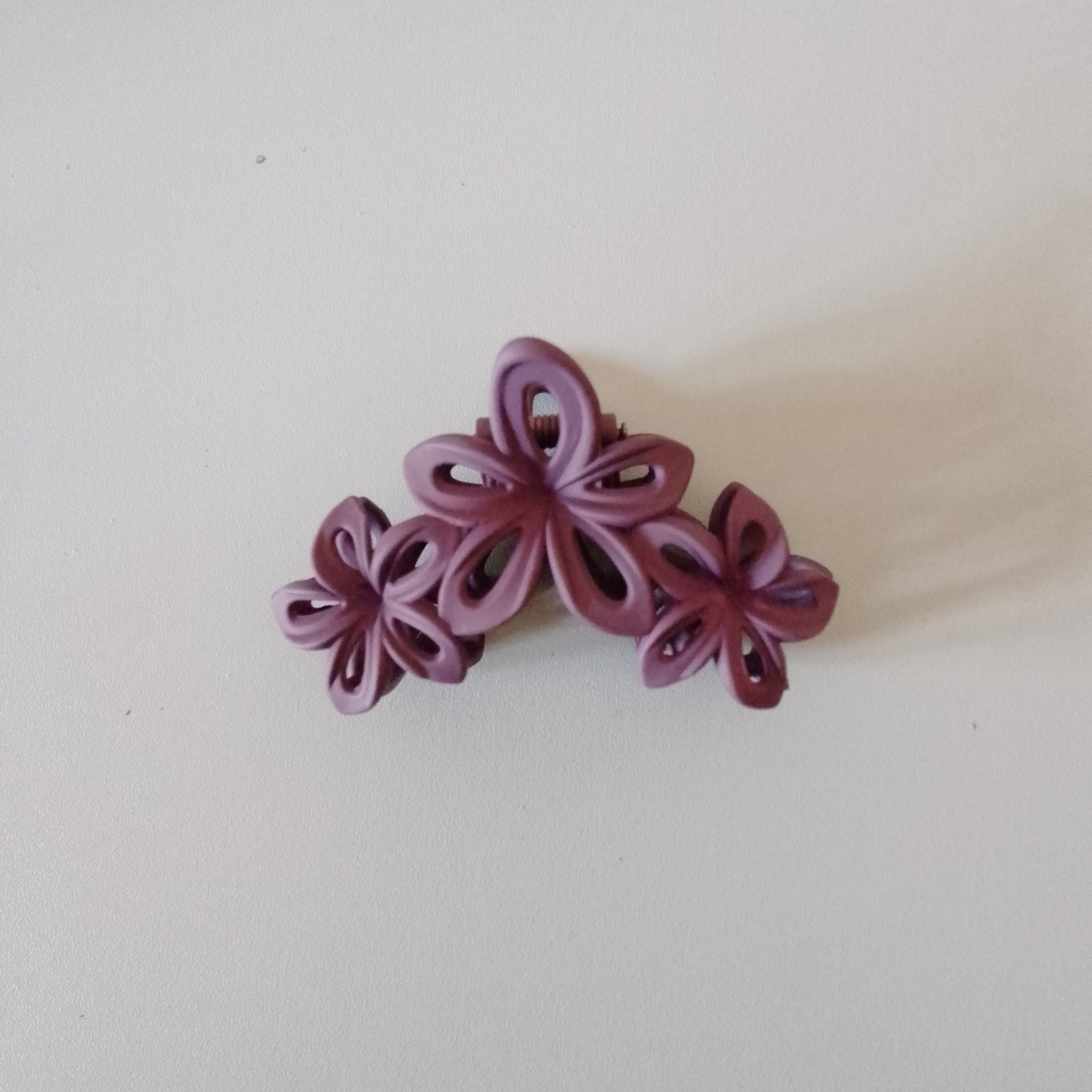 Multi-Layered Floral Hair Claw Clips