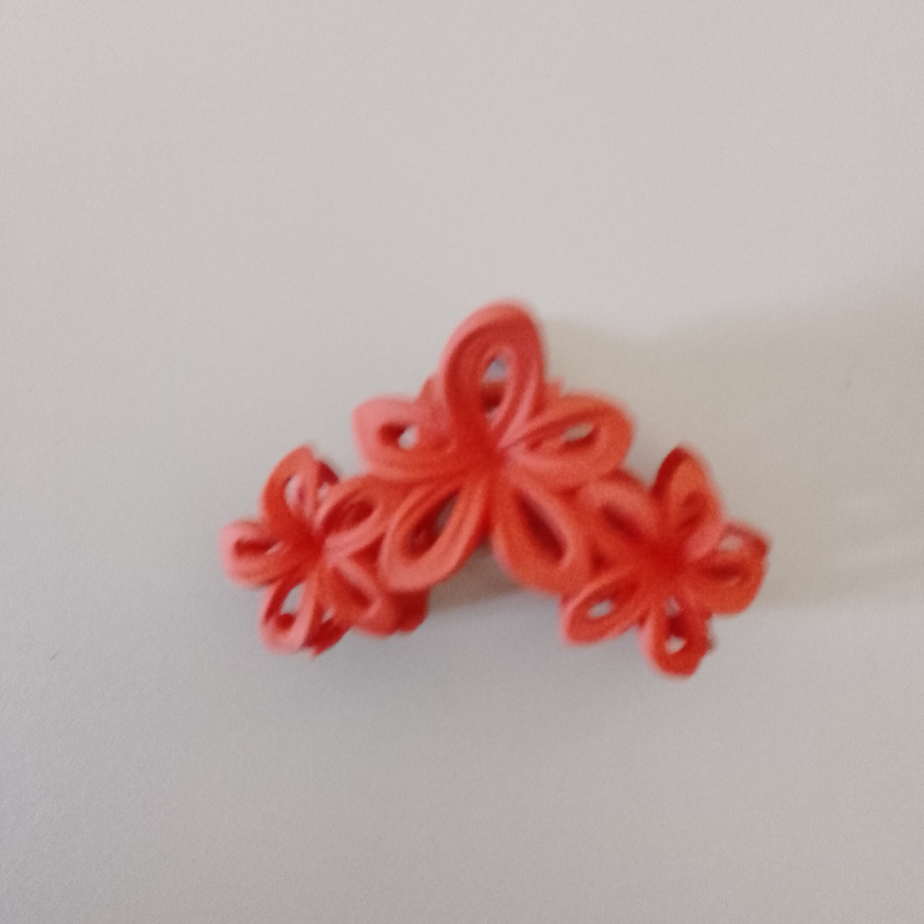 Multi-Layered Floral Hair Claw Clips
