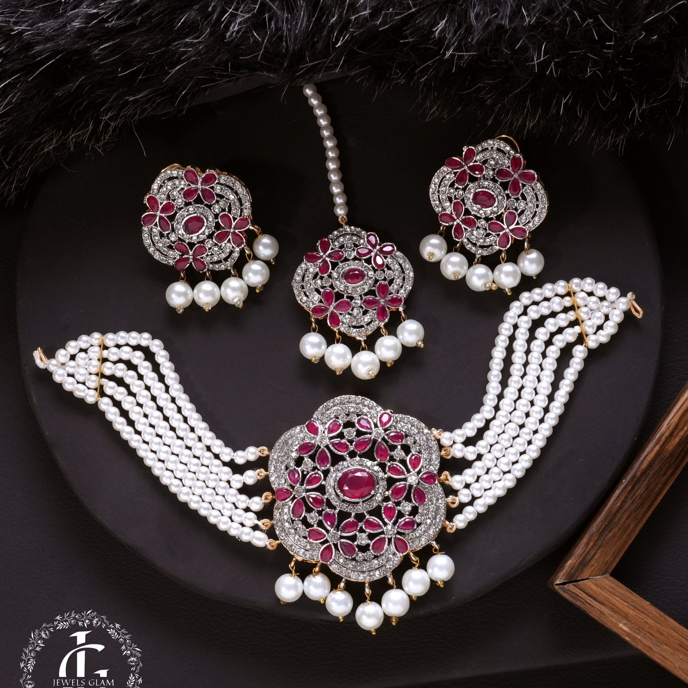 Oceanic Bloom Pearl Jewelry Set