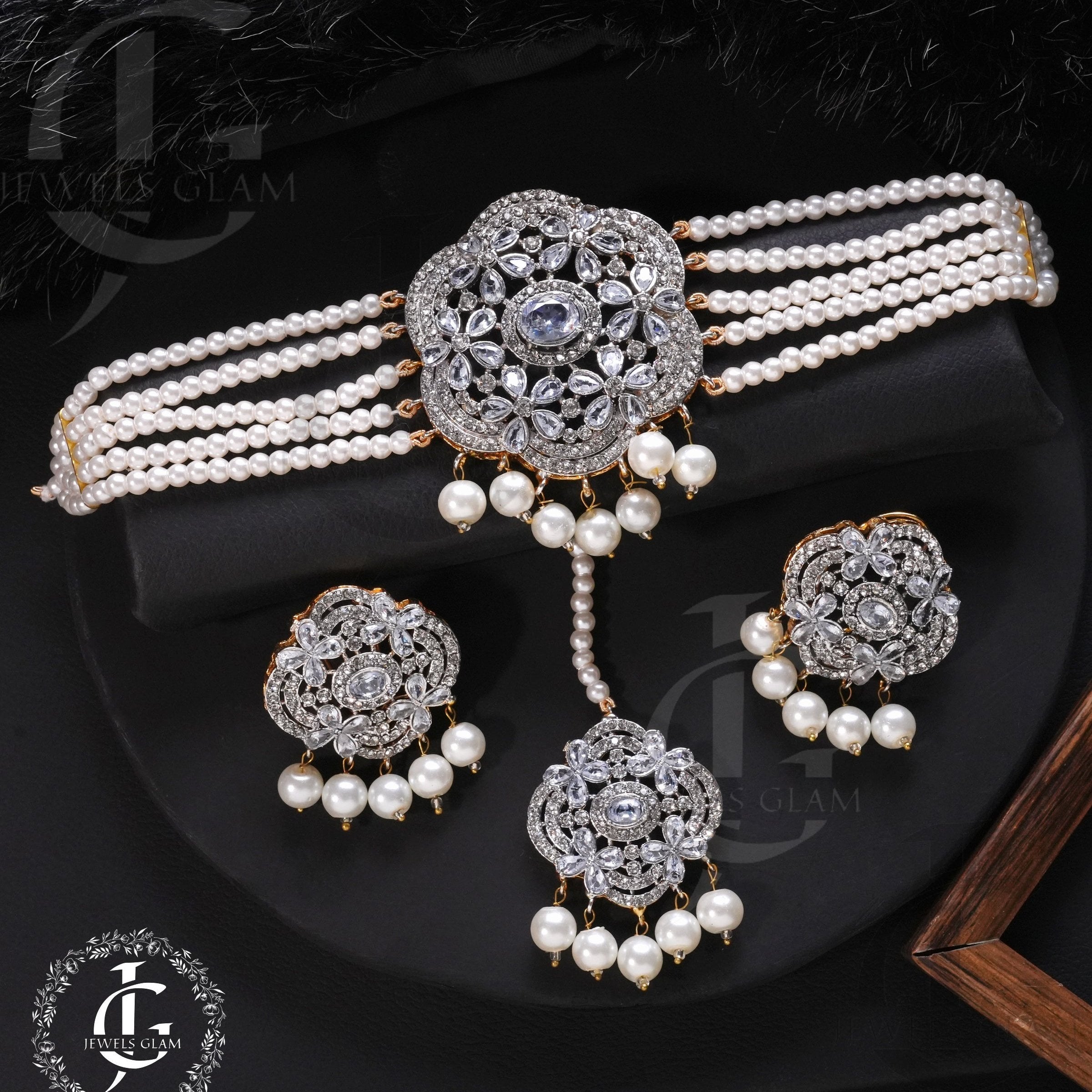 Oceanic Bloom Pearl Jewelry Set