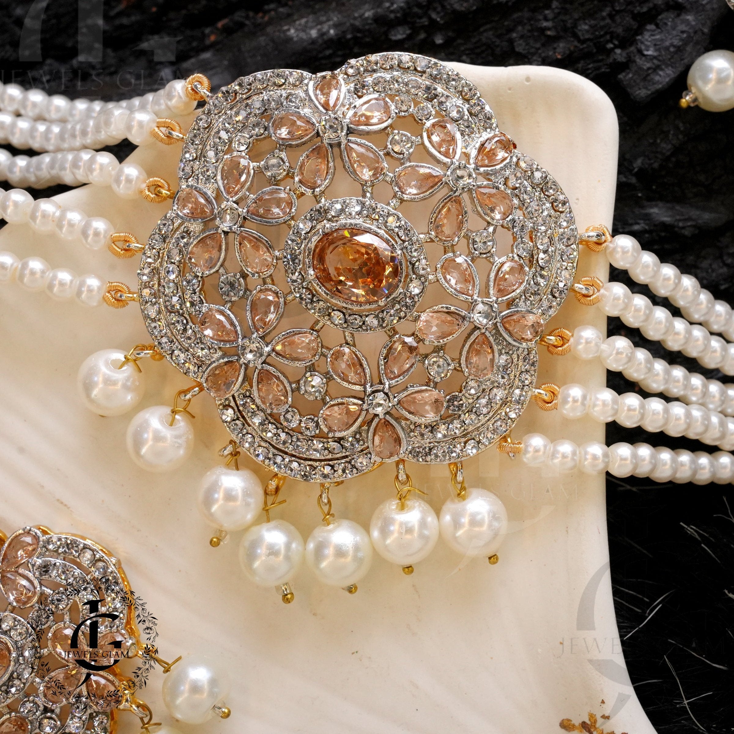 Oceanic Bloom Pearl Jewelry Set