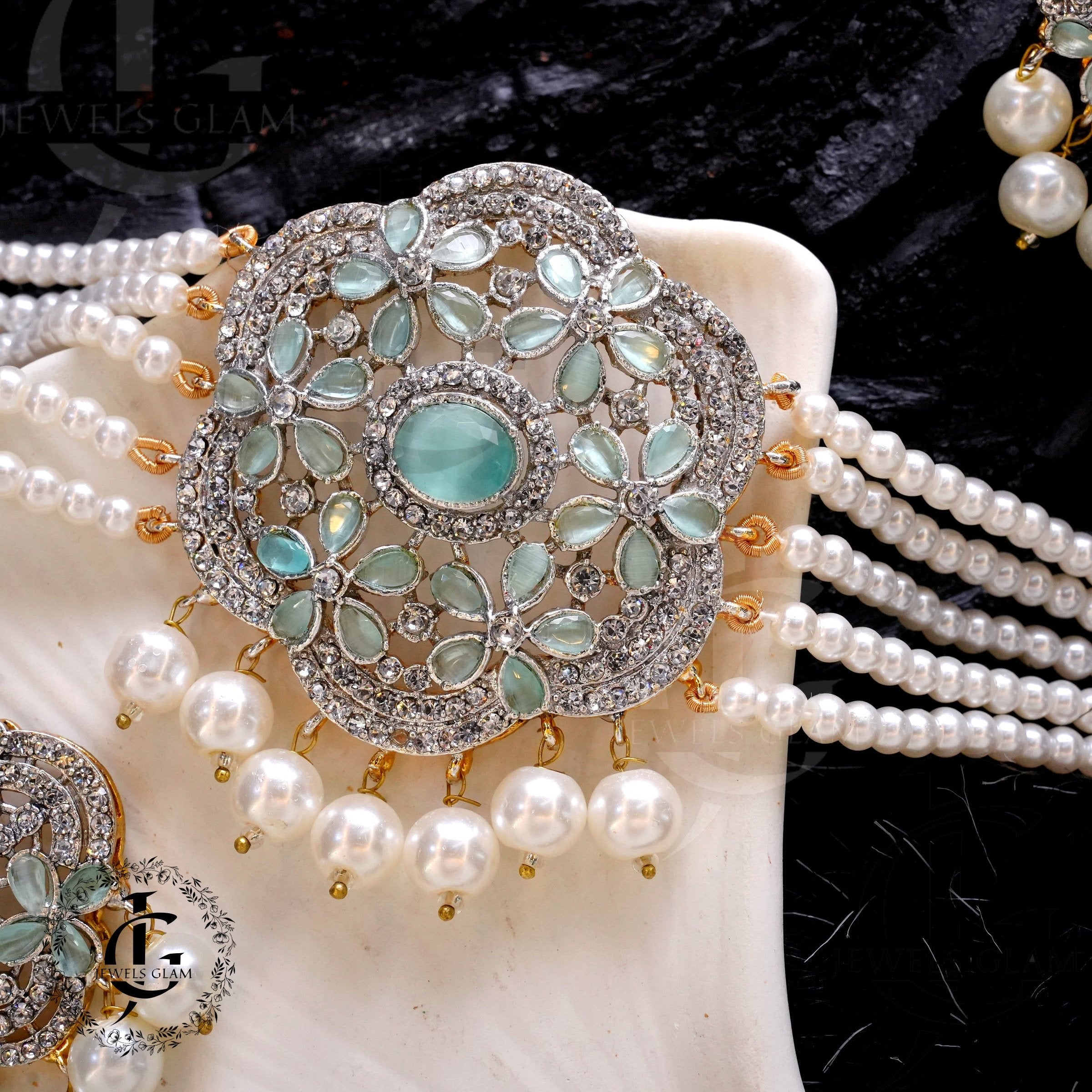 Oceanic Bloom Pearl Jewelry Set