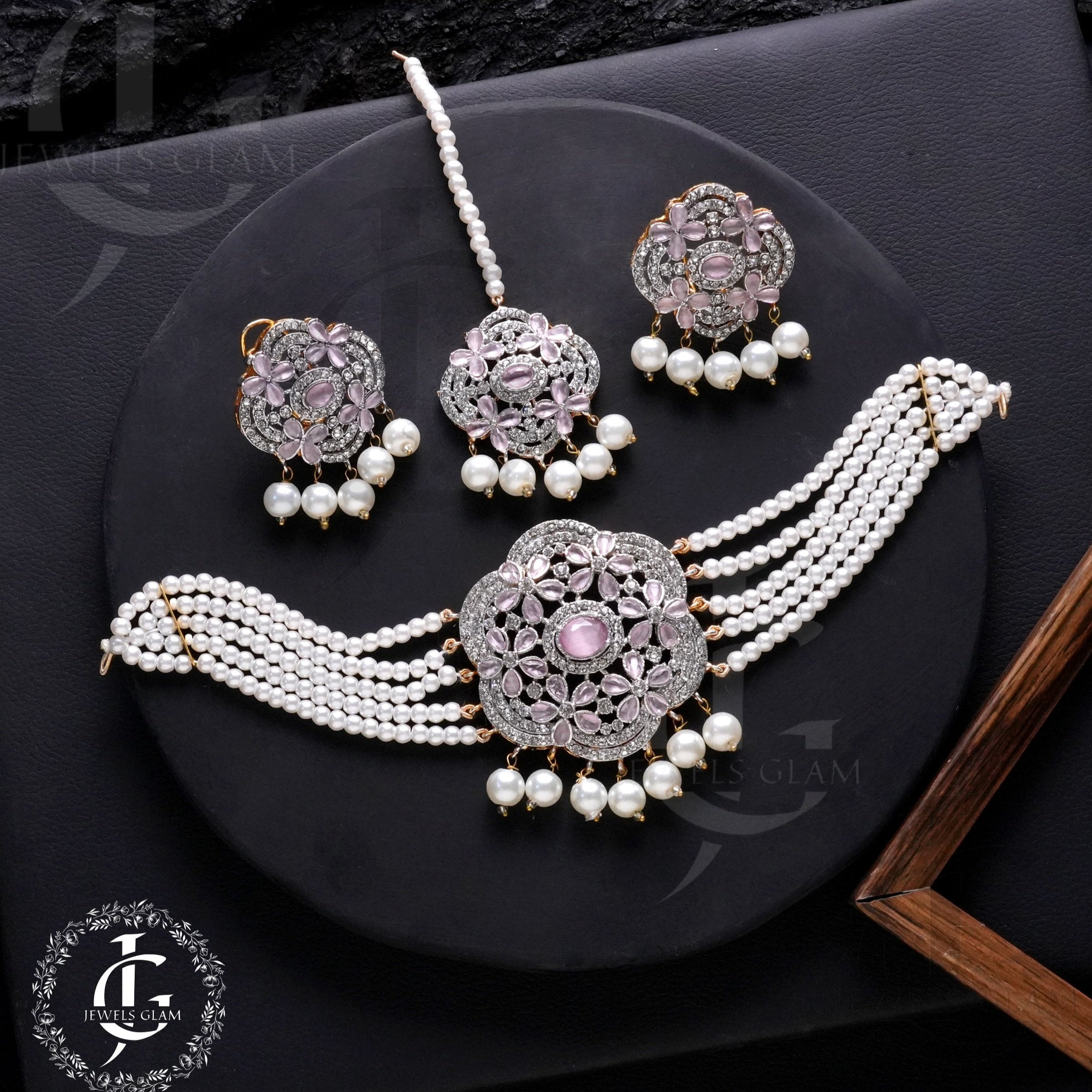 Oceanic Bloom Pearl Jewelry Set