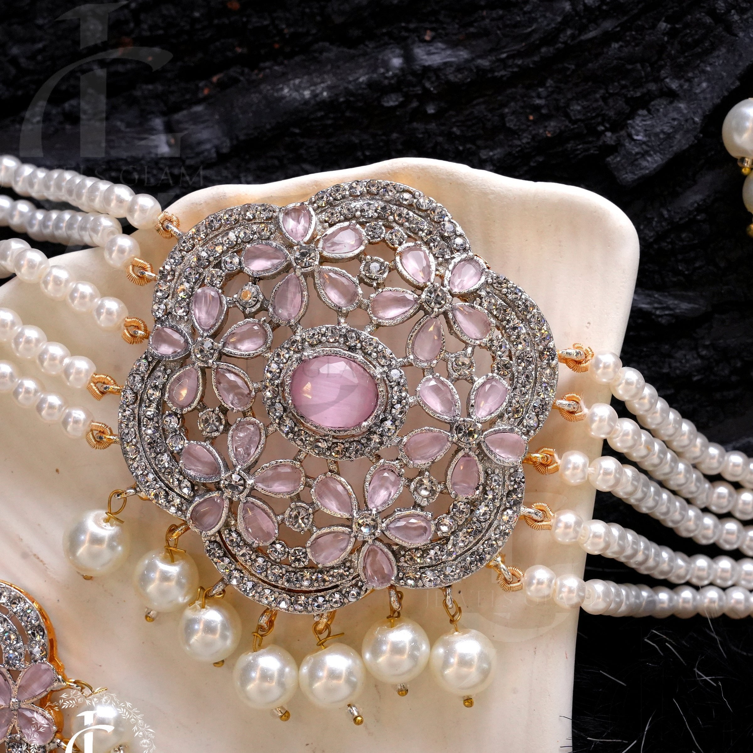 Oceanic Bloom Pearl Jewelry Set