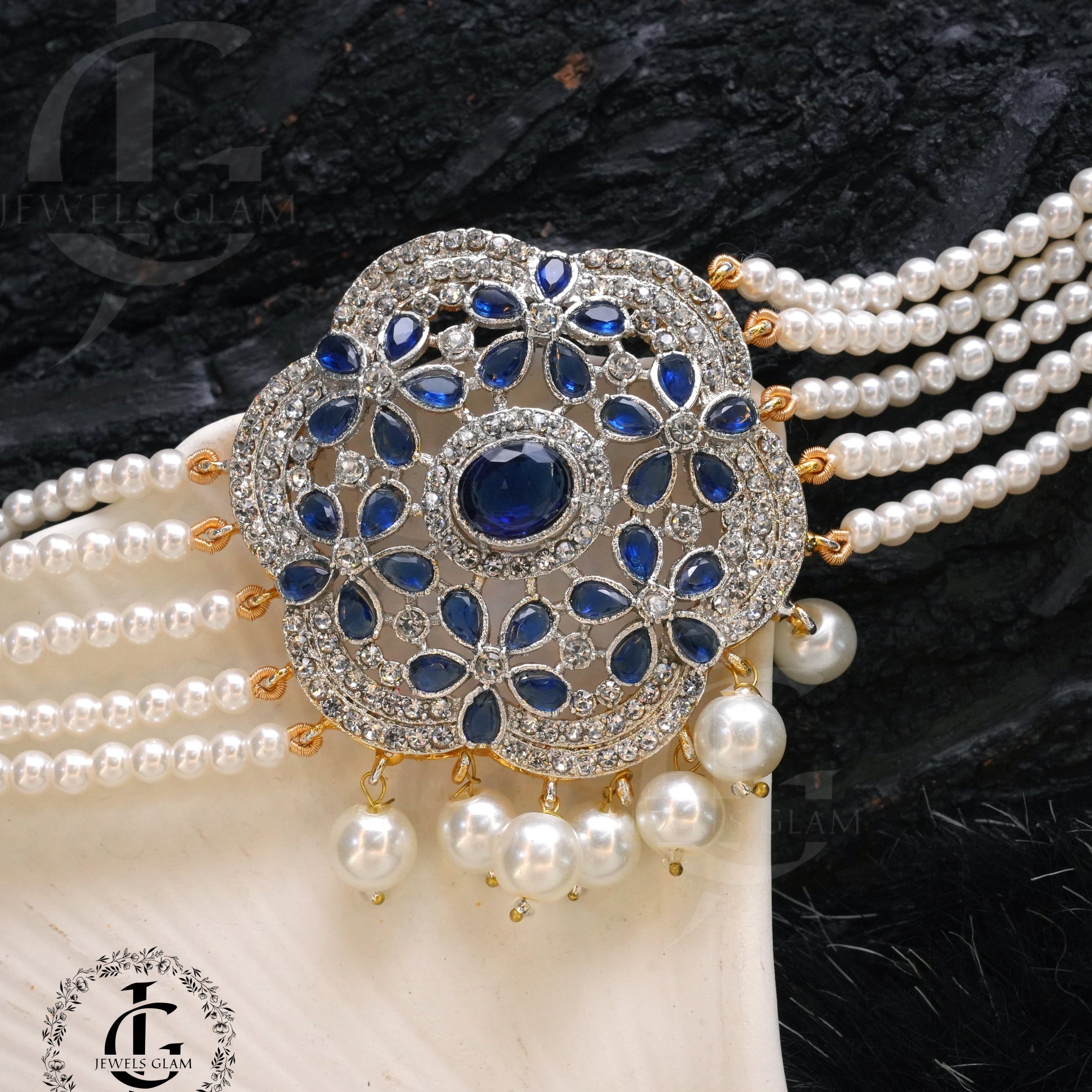 Midnight Pearl Elegance Jewelry Set