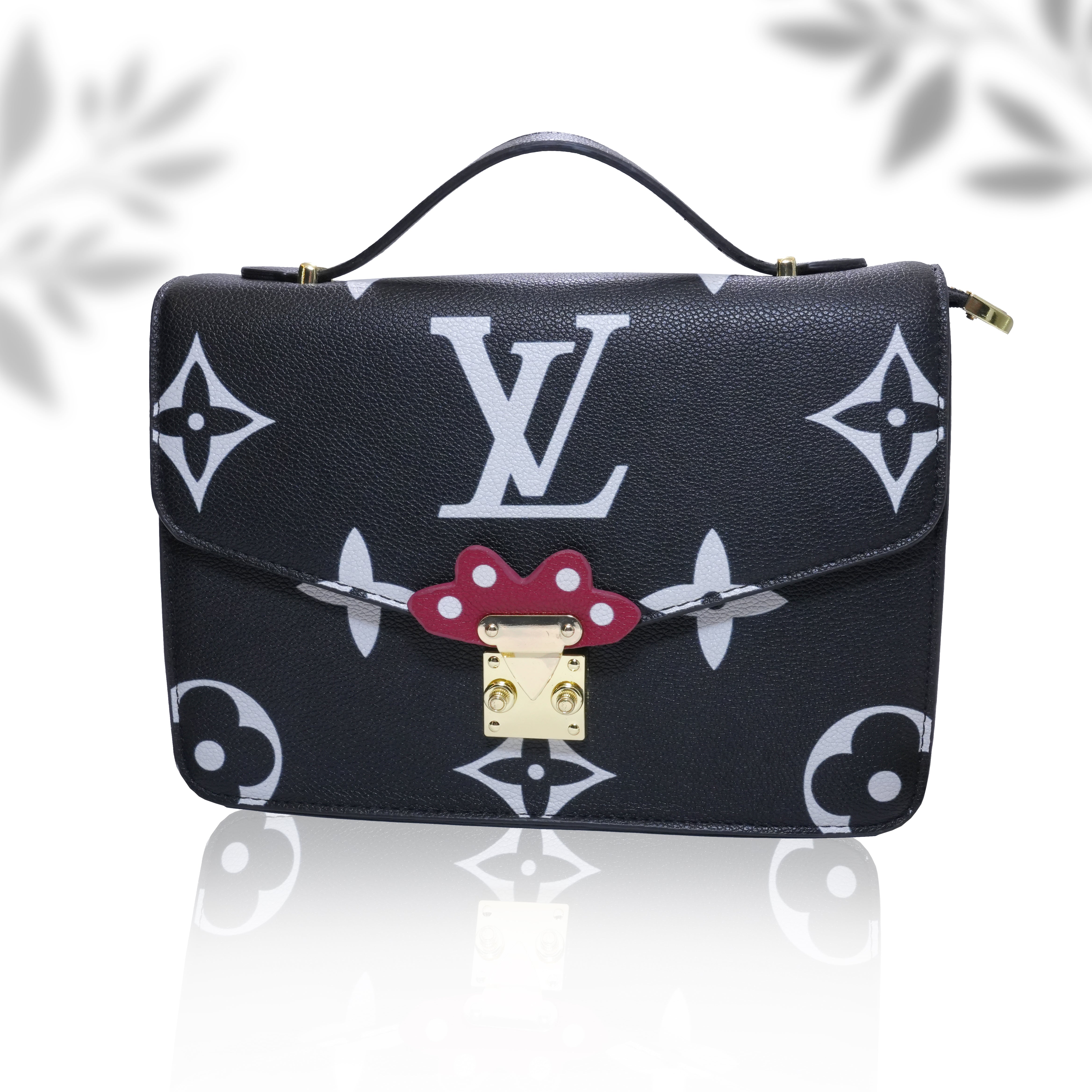 Black Printed Crossbody Bag