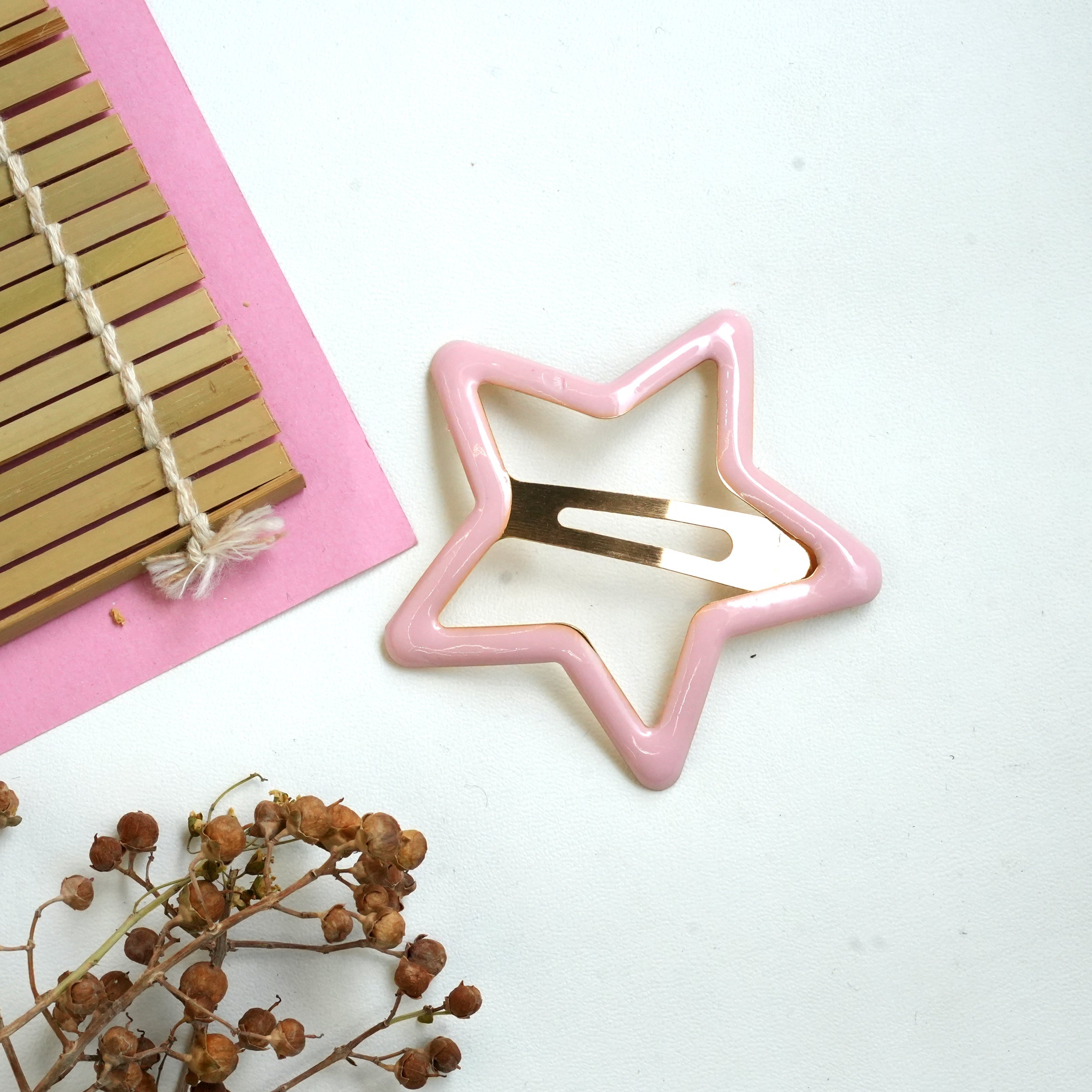 Glossy Star Hair Clips