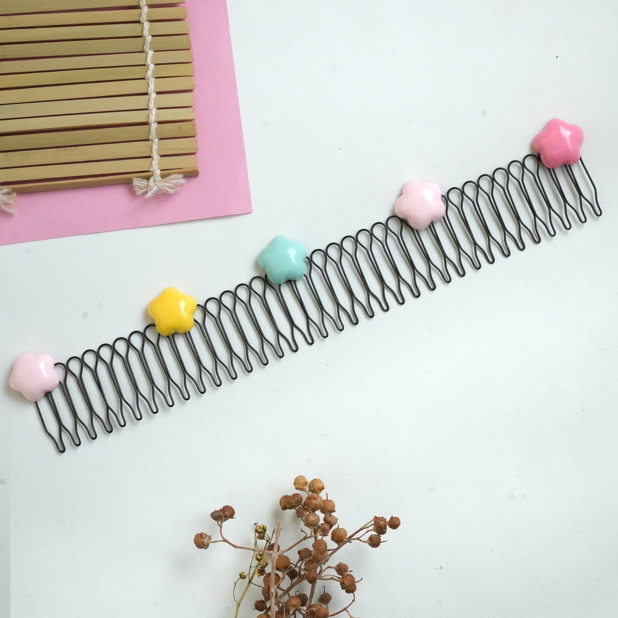 Pastel Animal and Fruit Hair Combs