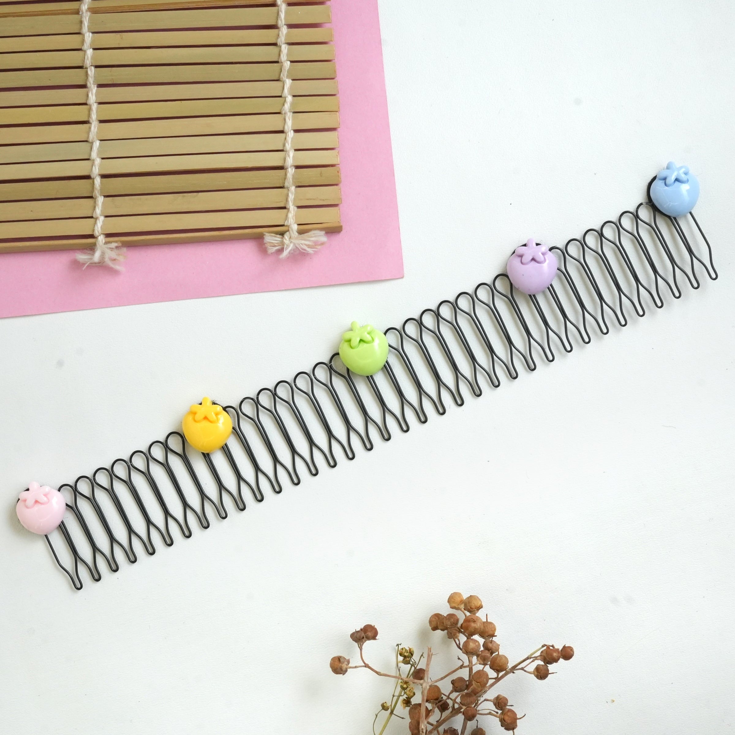 Pastel Animal and Fruit Hair Combs