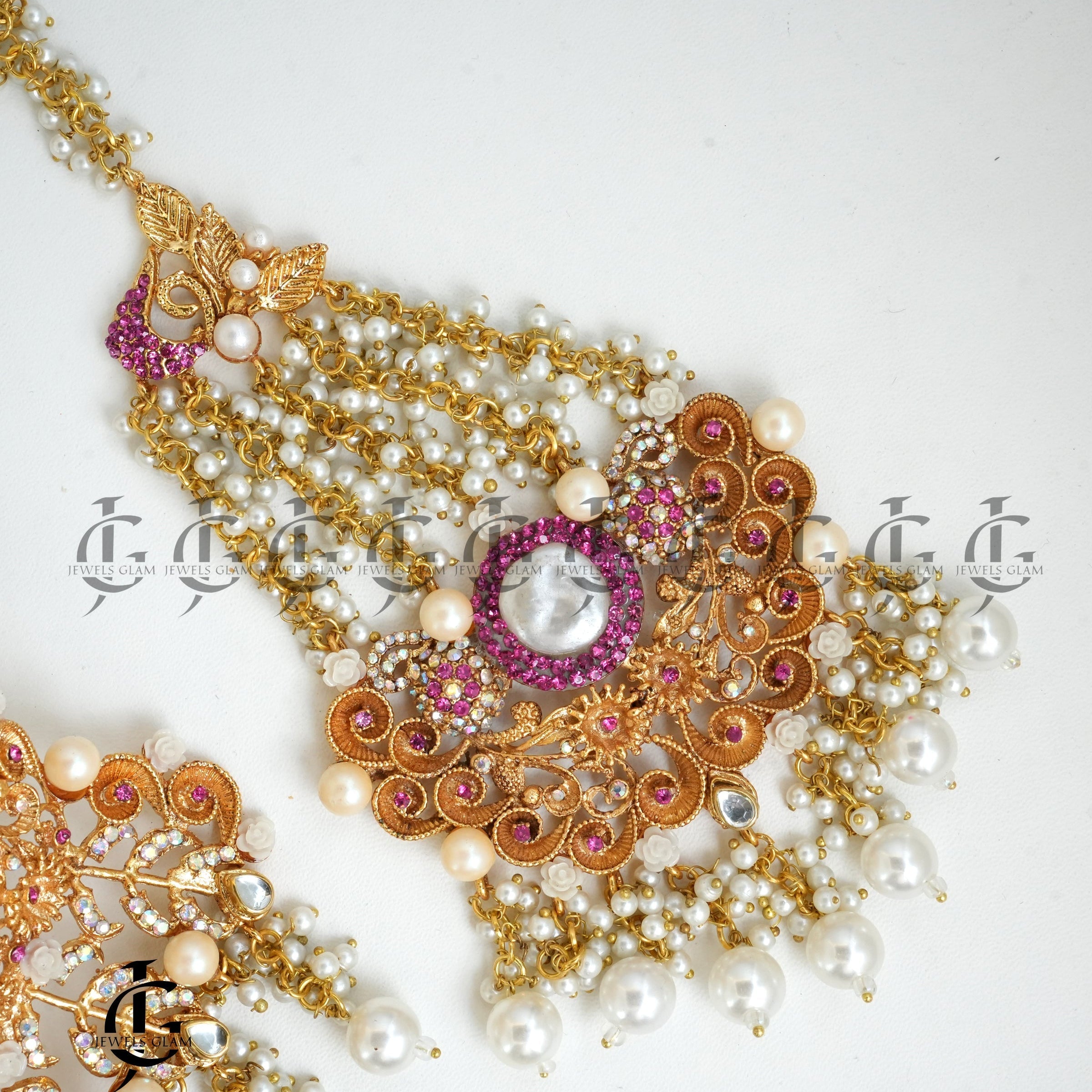 Pearl and Pink Radiance Bridal Jewelry Set