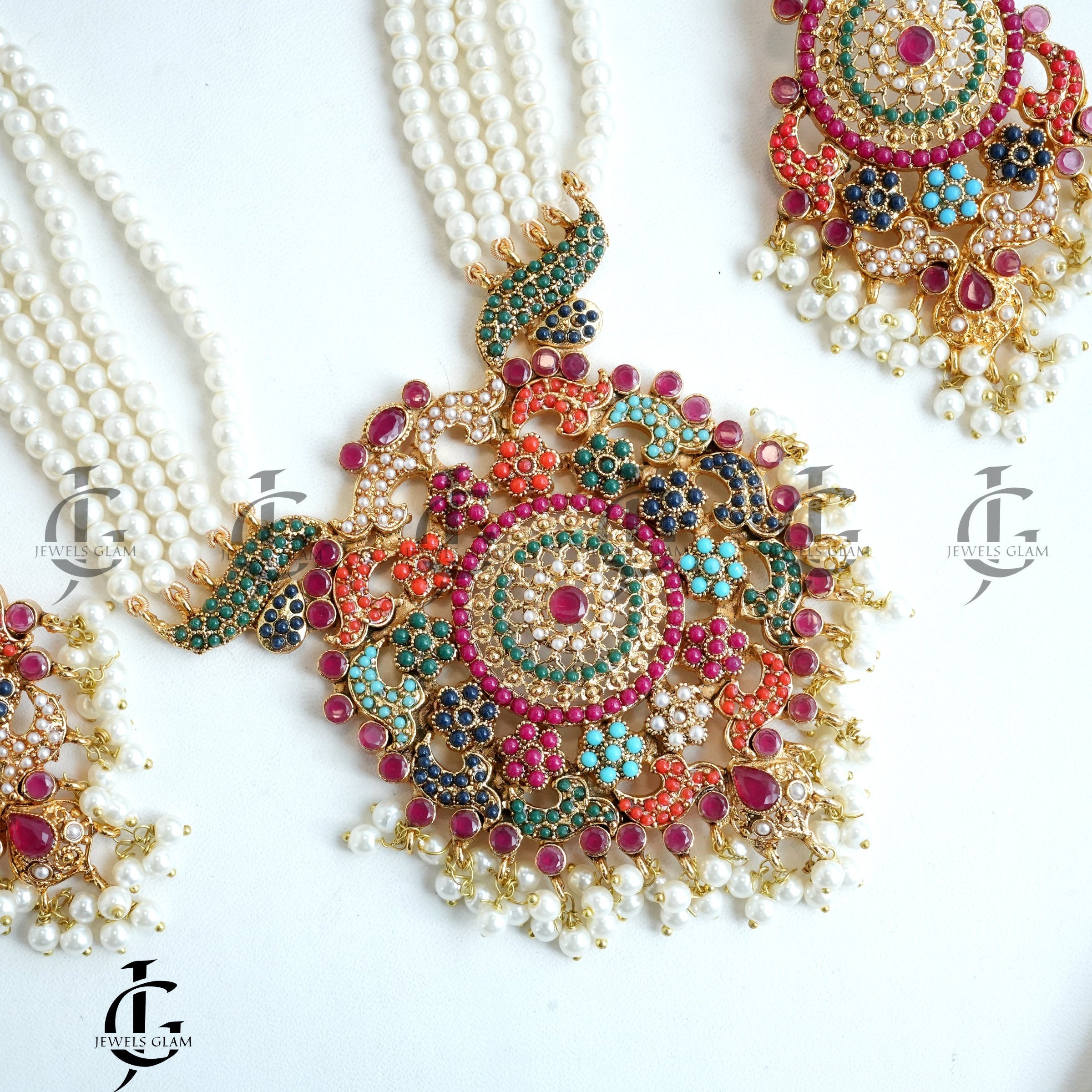 Multicolor Radiance Pearl Mala Set