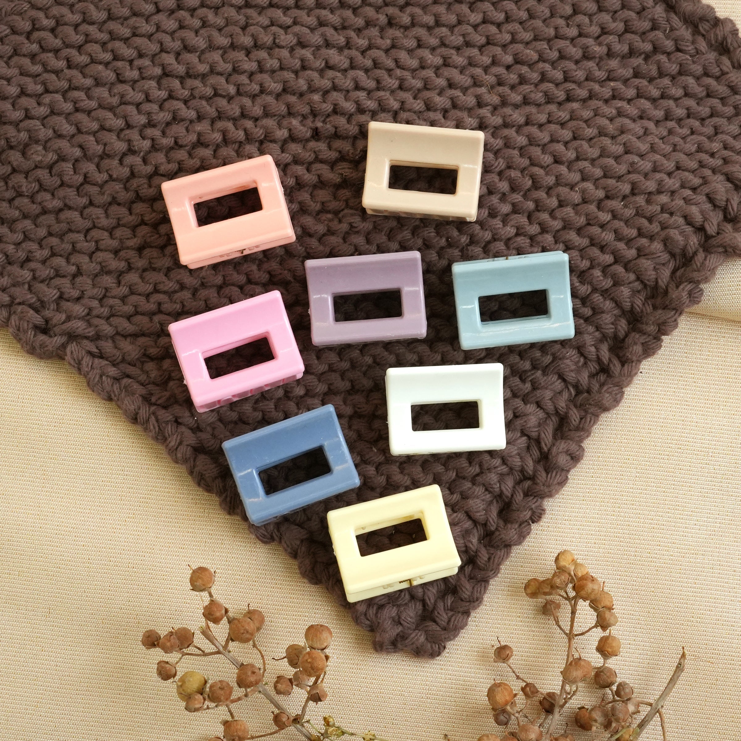 Minimalist Rectangular Hair Catchers - Pastel Collection