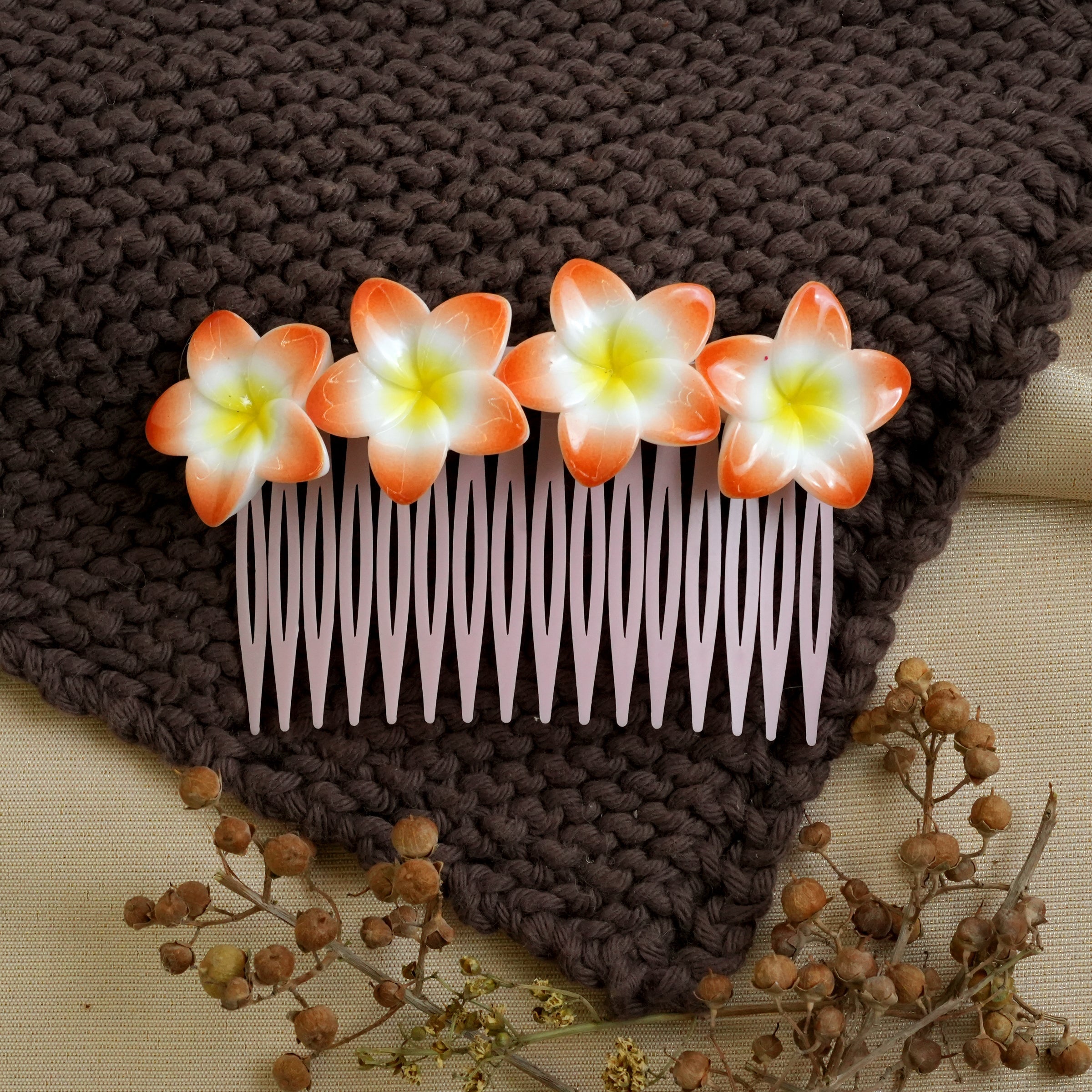 Flower Hair comb