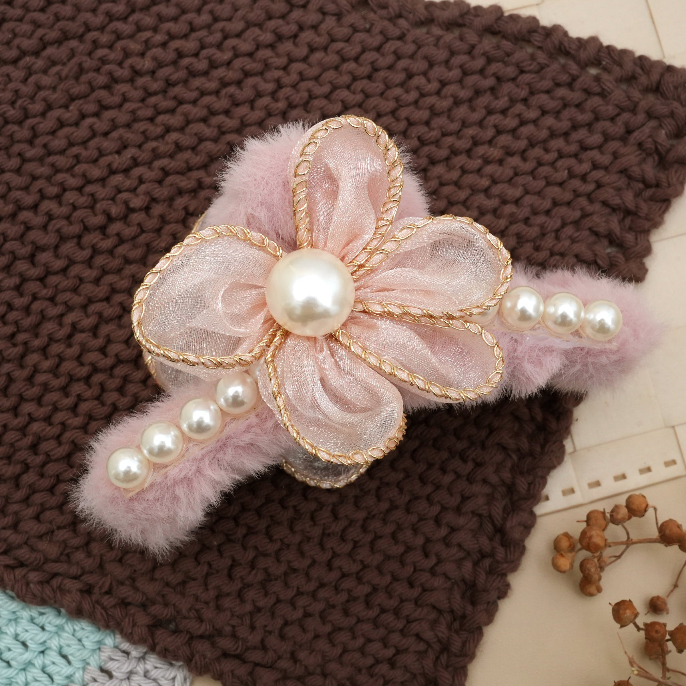 Luxe Pearl & Floral Hair Catchers