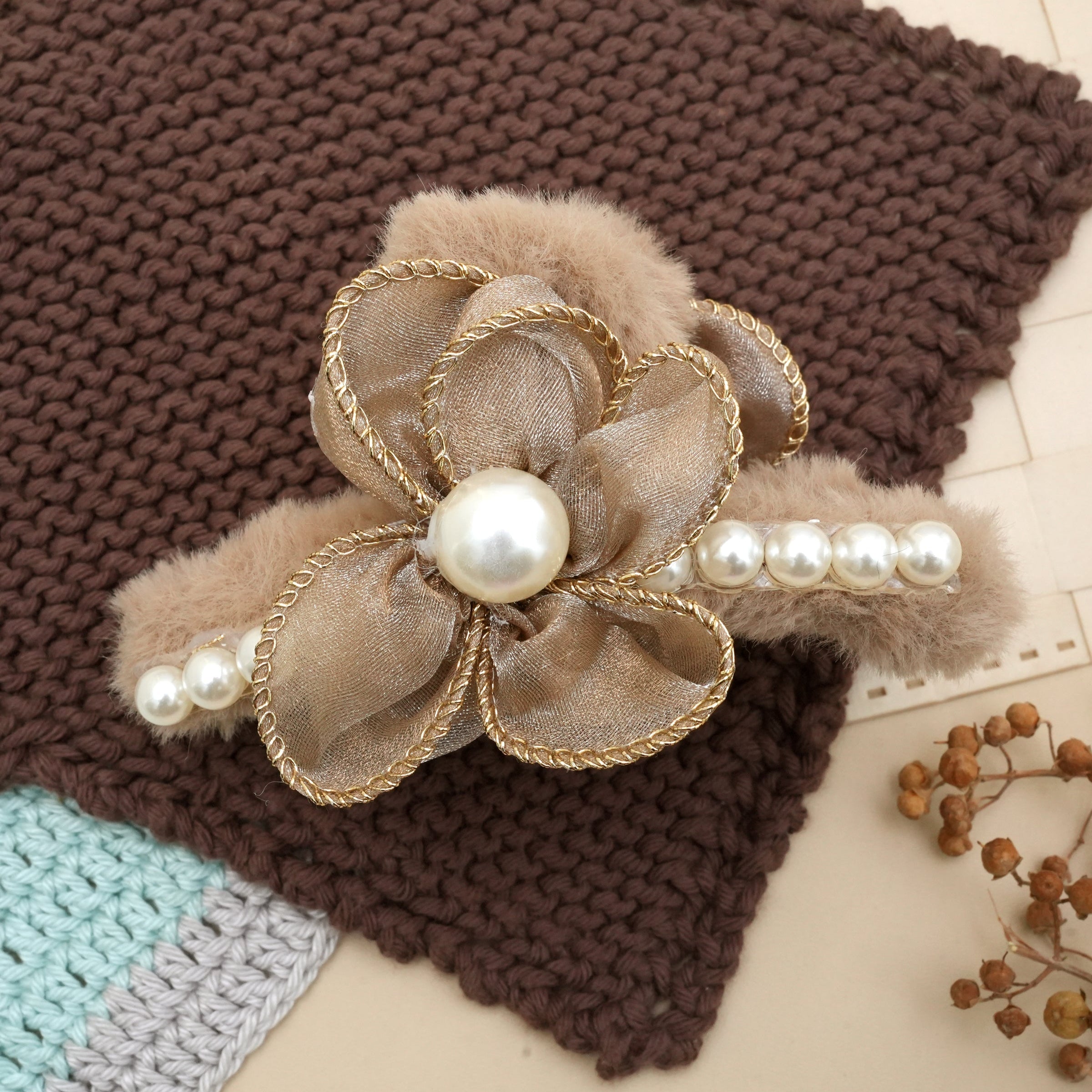 Luxe Pearl & Floral Hair Catchers