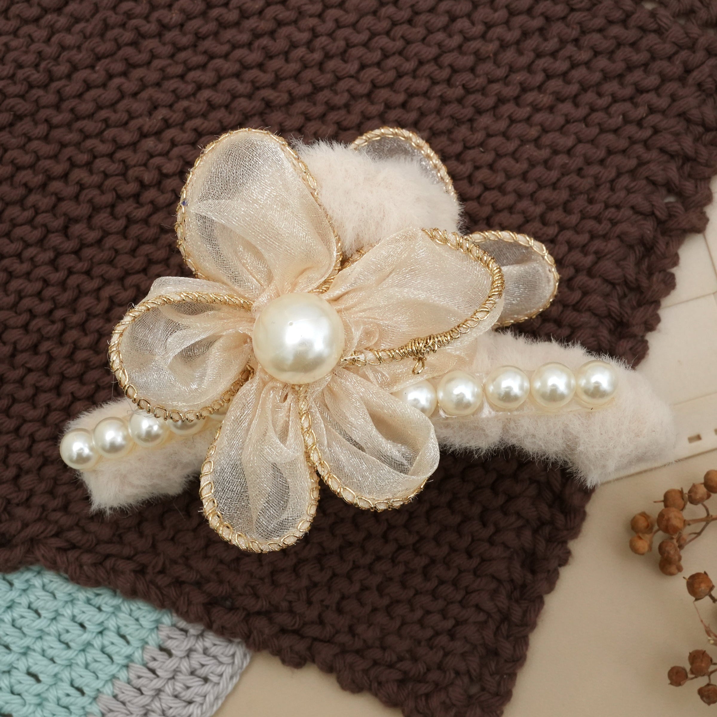 Luxe Pearl & Floral Hair Catchers