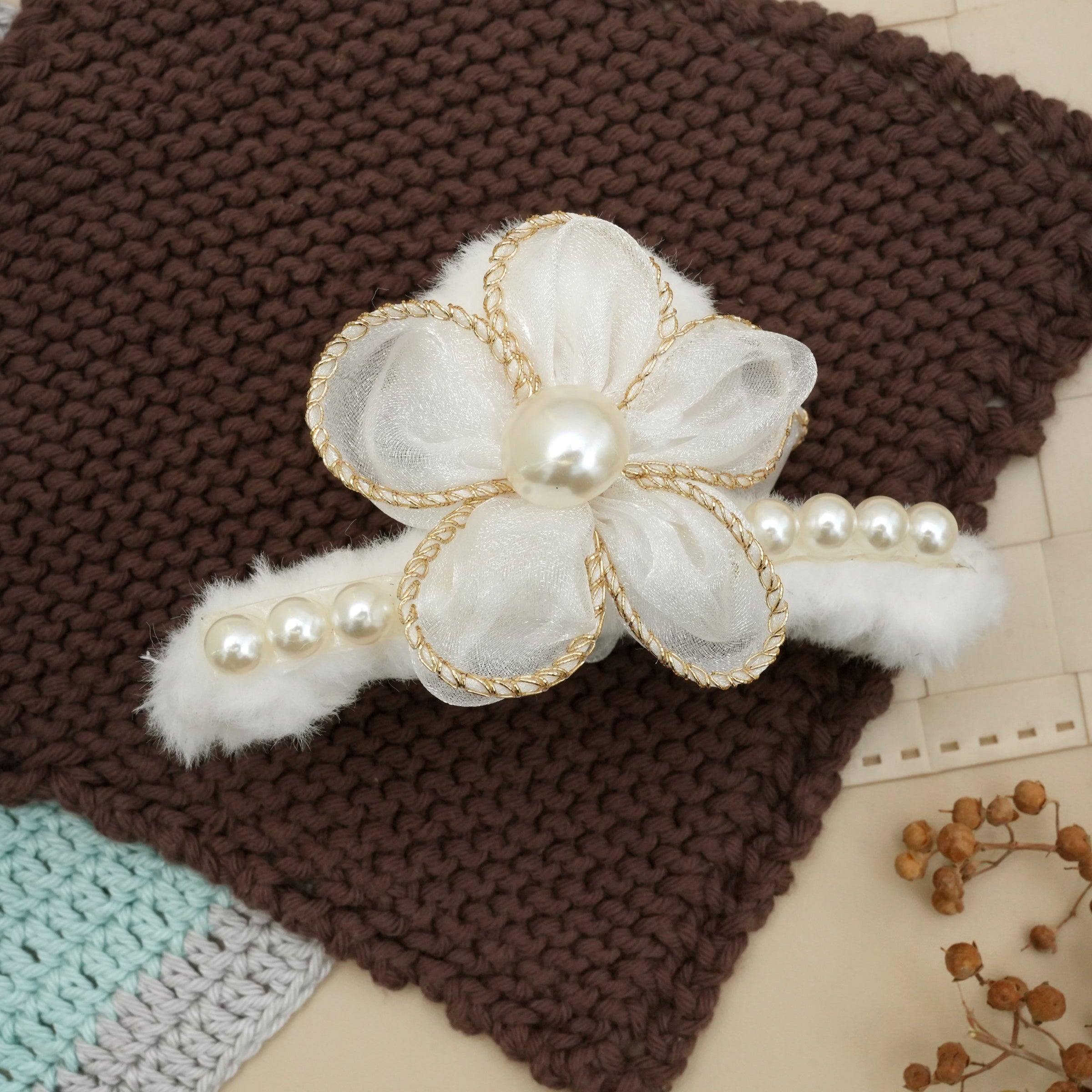 Luxe Pearl & Floral Hair Catchers