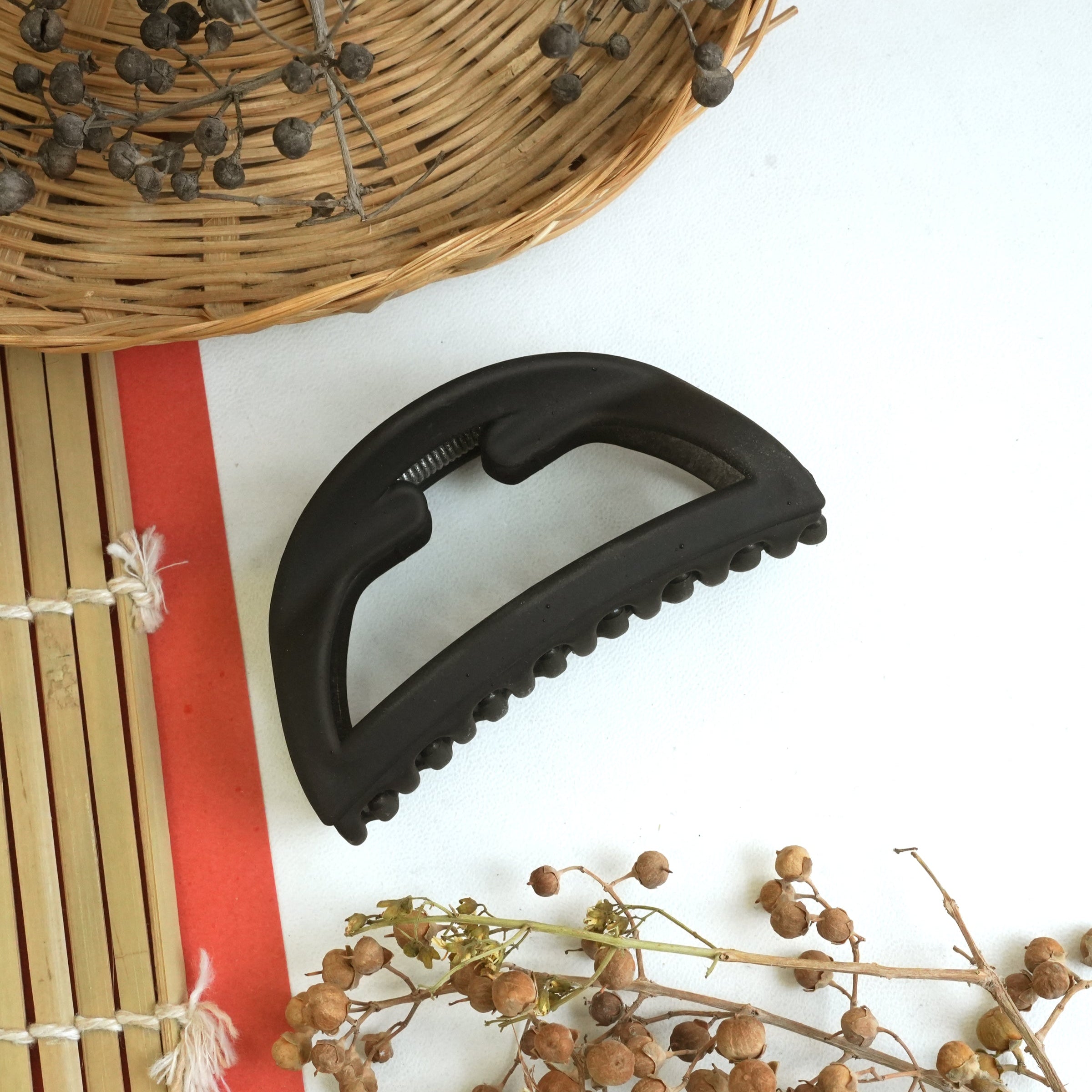 Soft Matte Crescent Hair Claws – Modern Elegance Meets Functionality