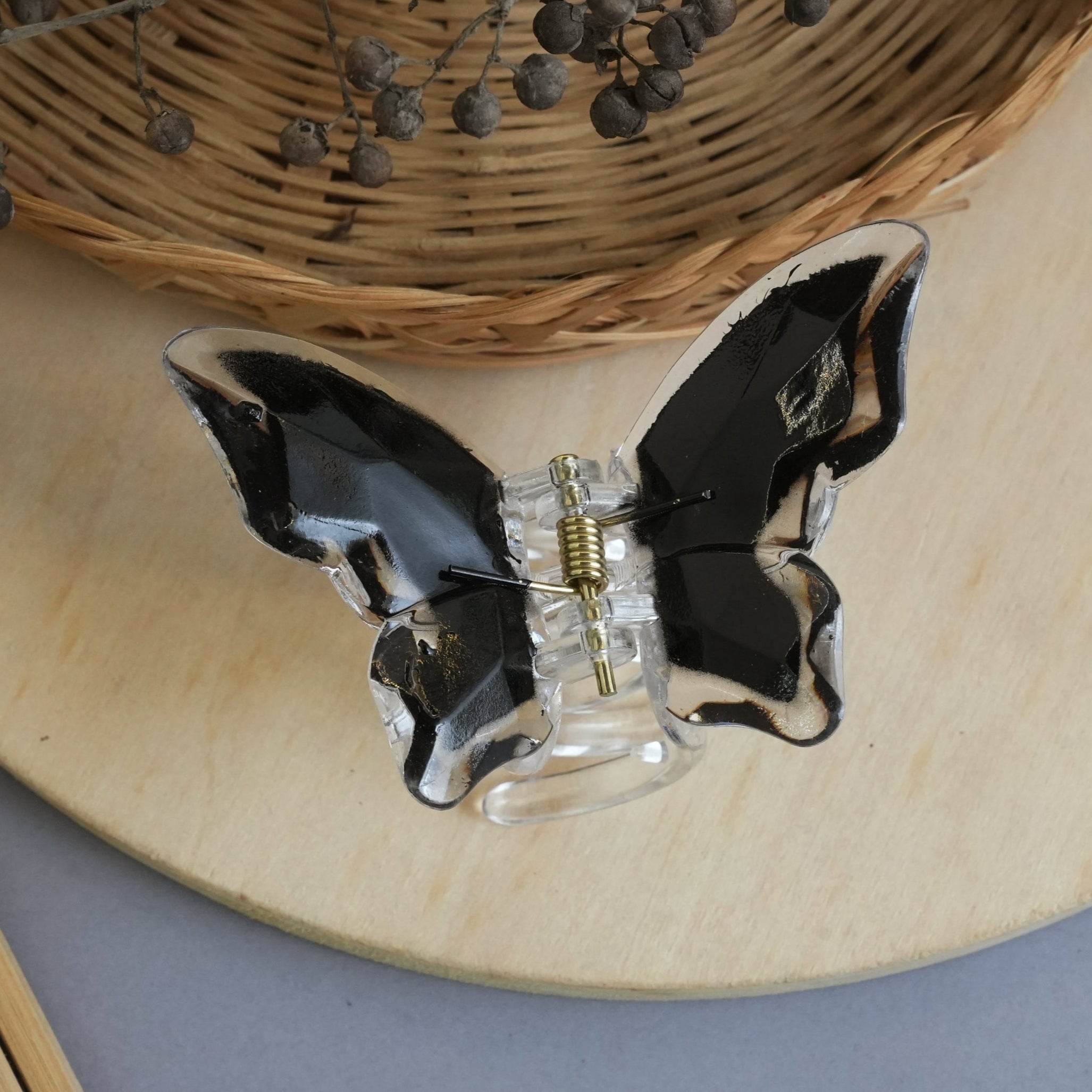 Crystal Butterfly Hair Claw Clips – Vibrant Wings Collection"