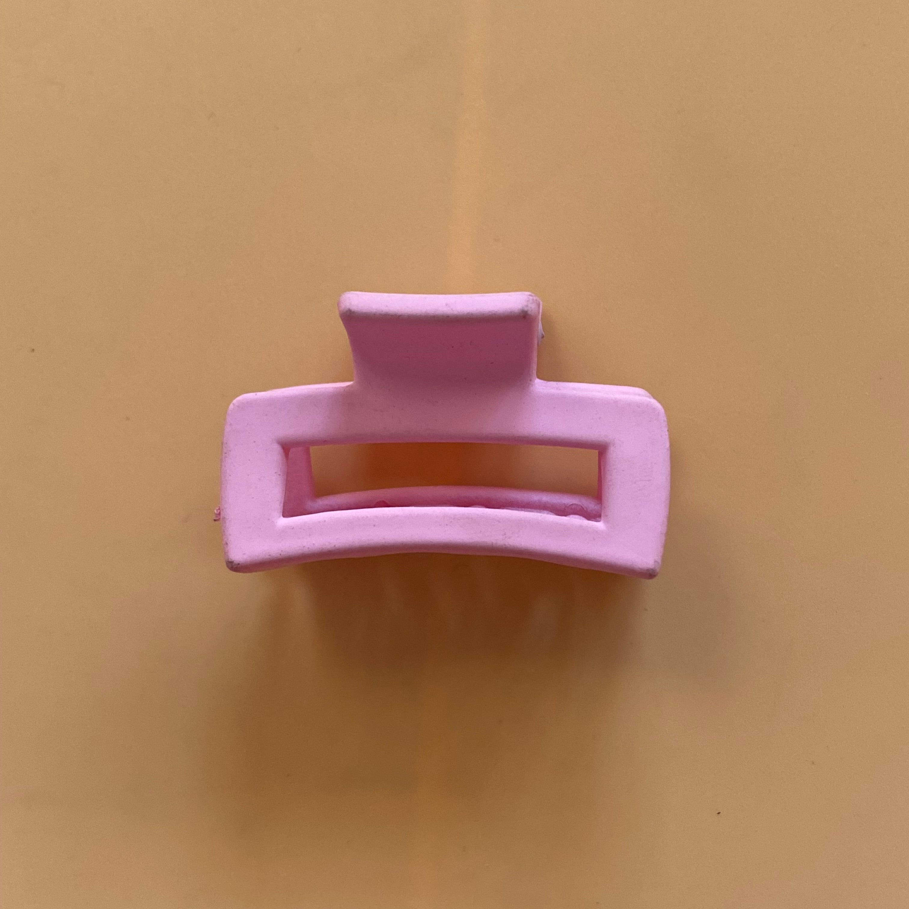 Compact Blue Hair Claw Clip (small)