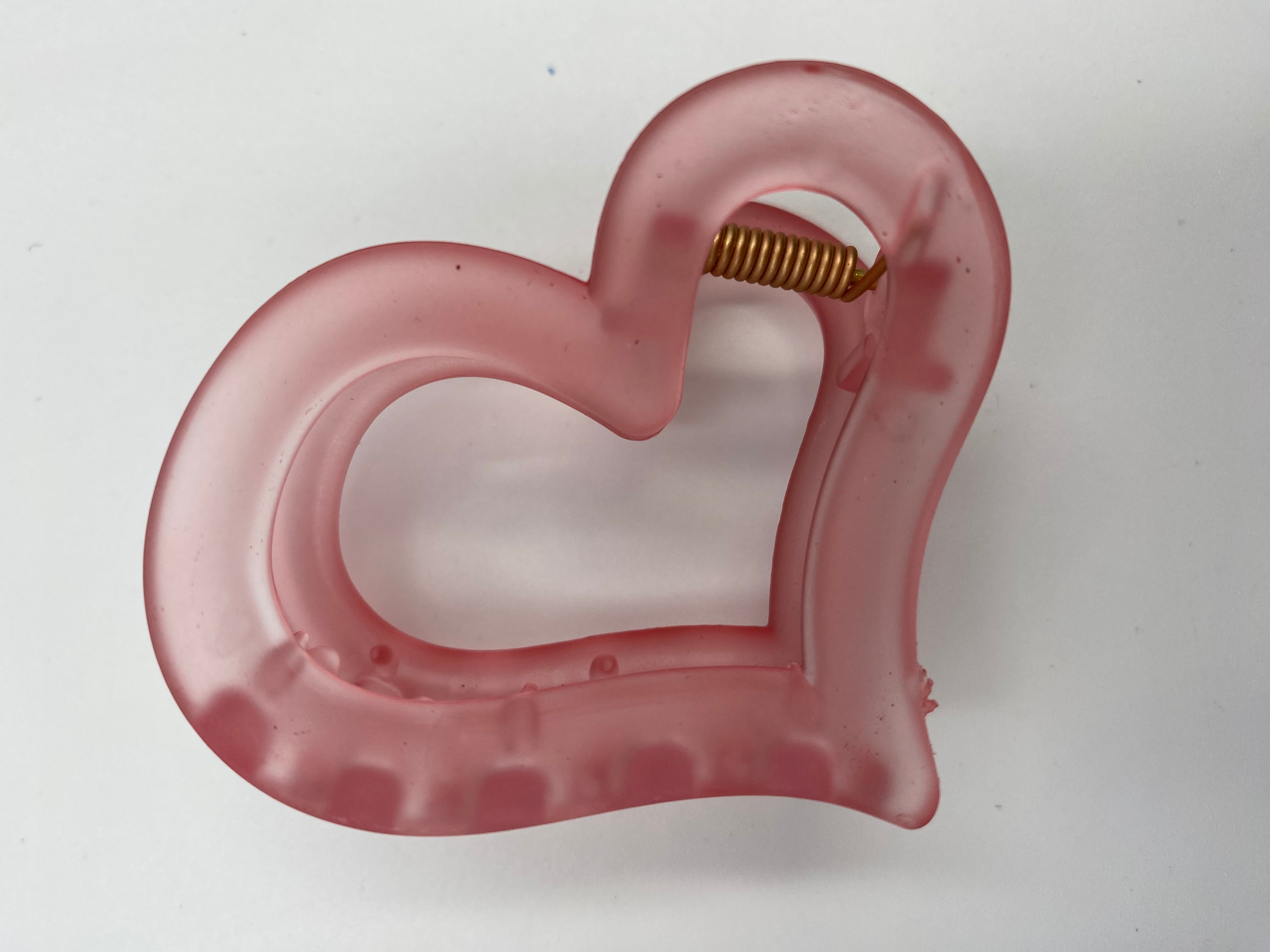 Heart-Shaped Hair Clips - Sweet and Stylish