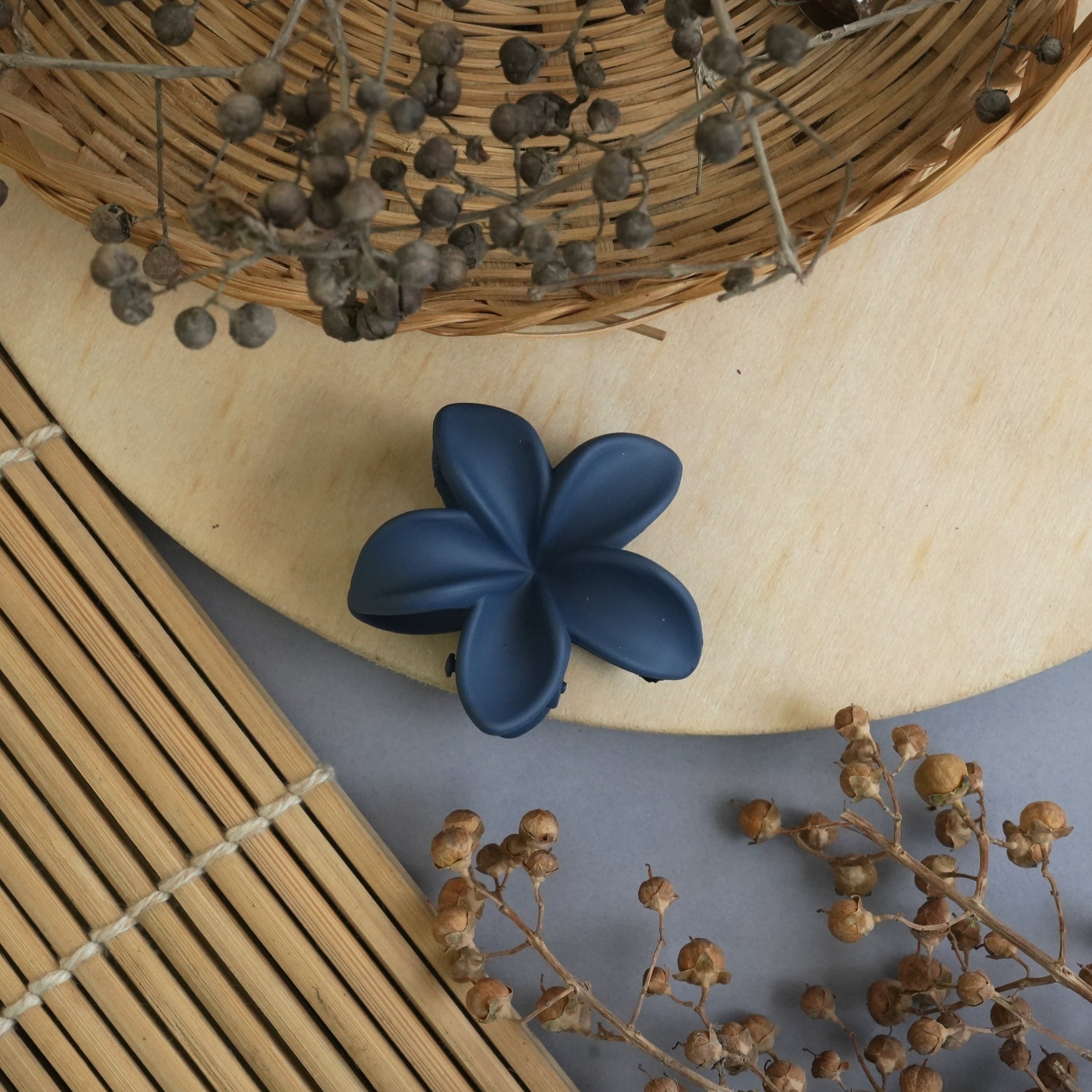 Blossom Matte Flower Hair Claw Clip