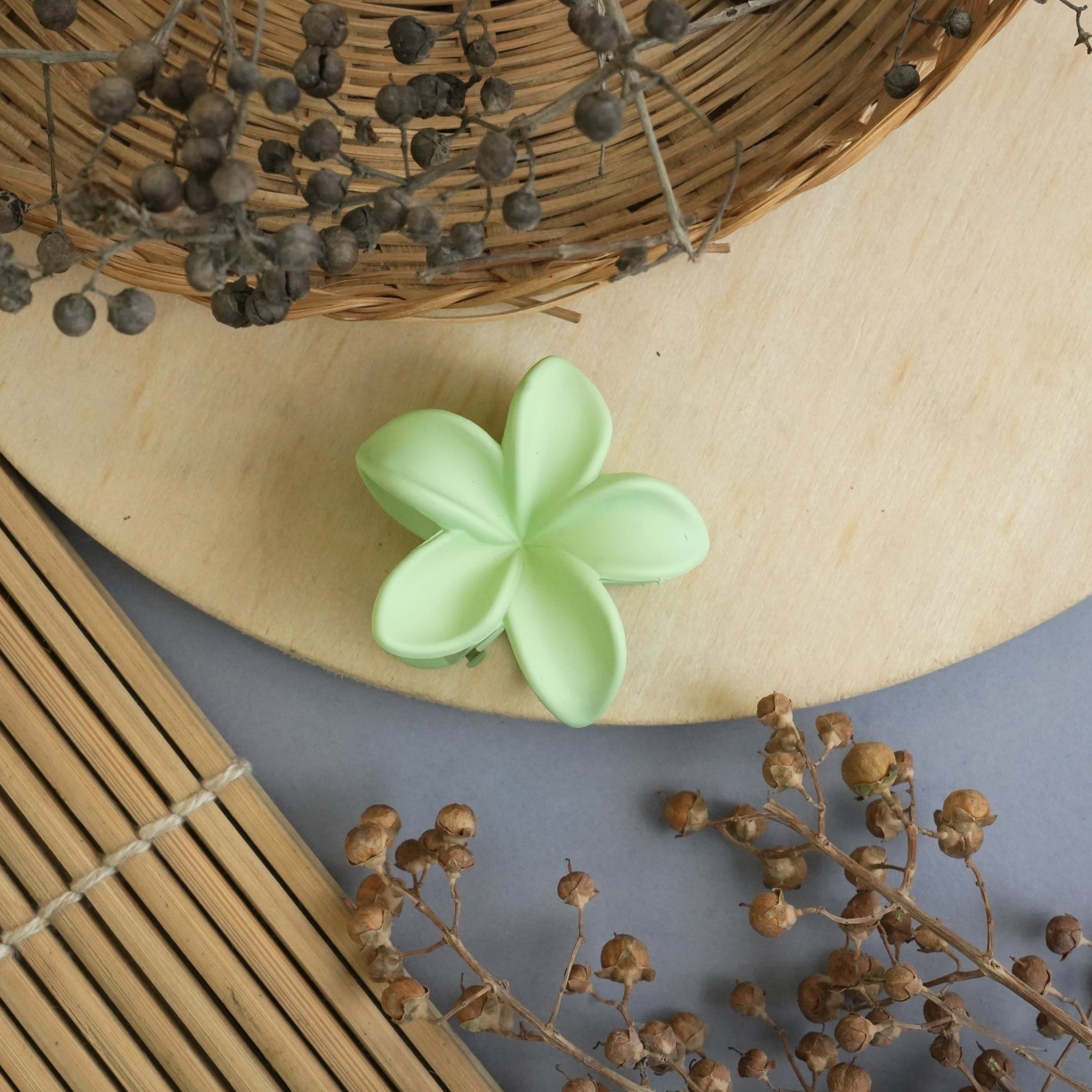Blossom Matte Flower Hair Claw Clip