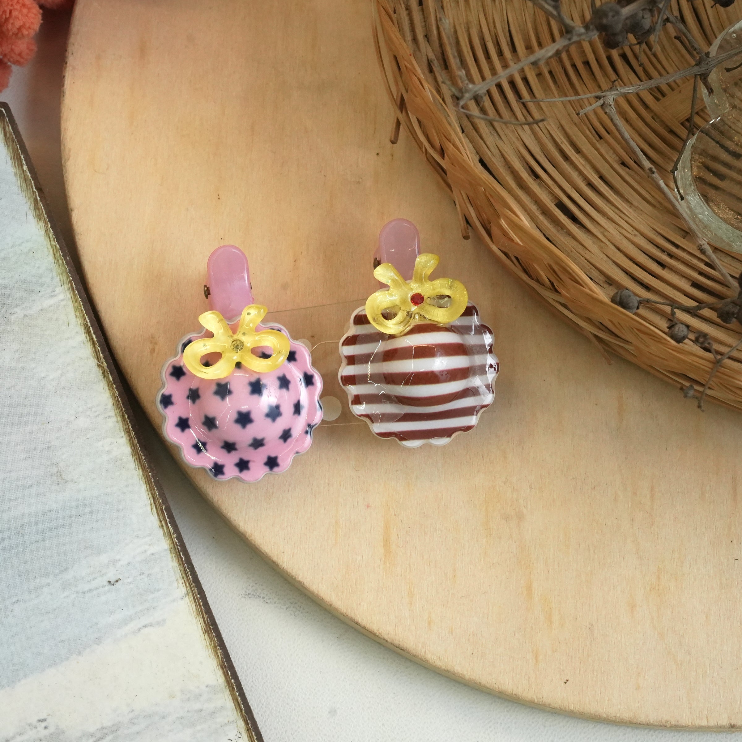 Adorable Bow and Patterned Hair Clips for Kids