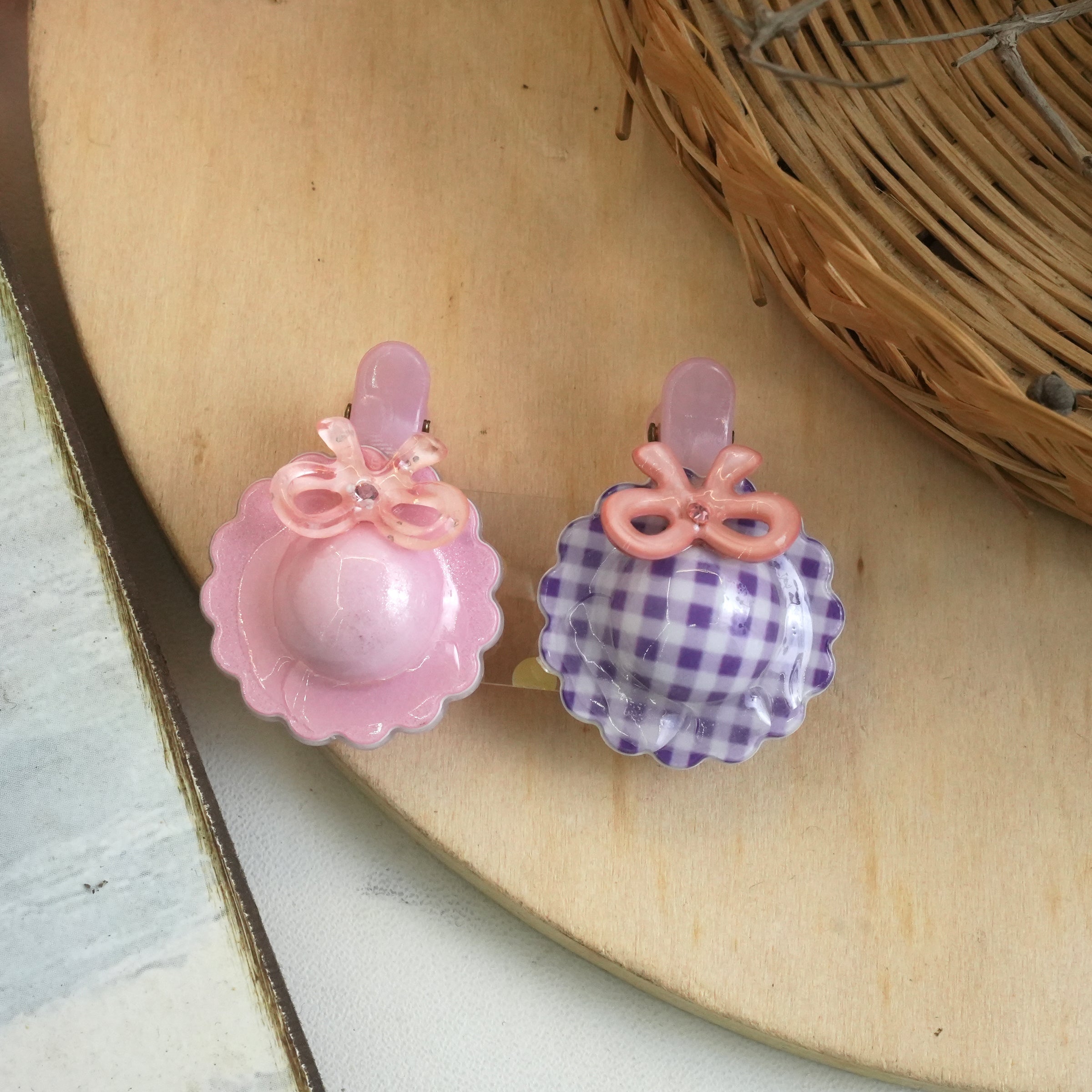 Adorable Bow and Patterned Hair Clips for Kids
