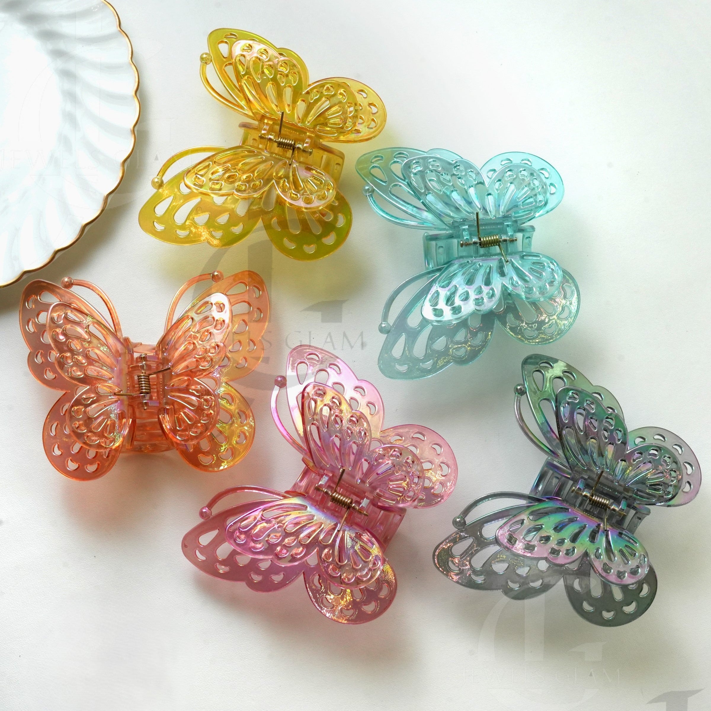 Butterfly Hair Catcher Claw Clip (Large)