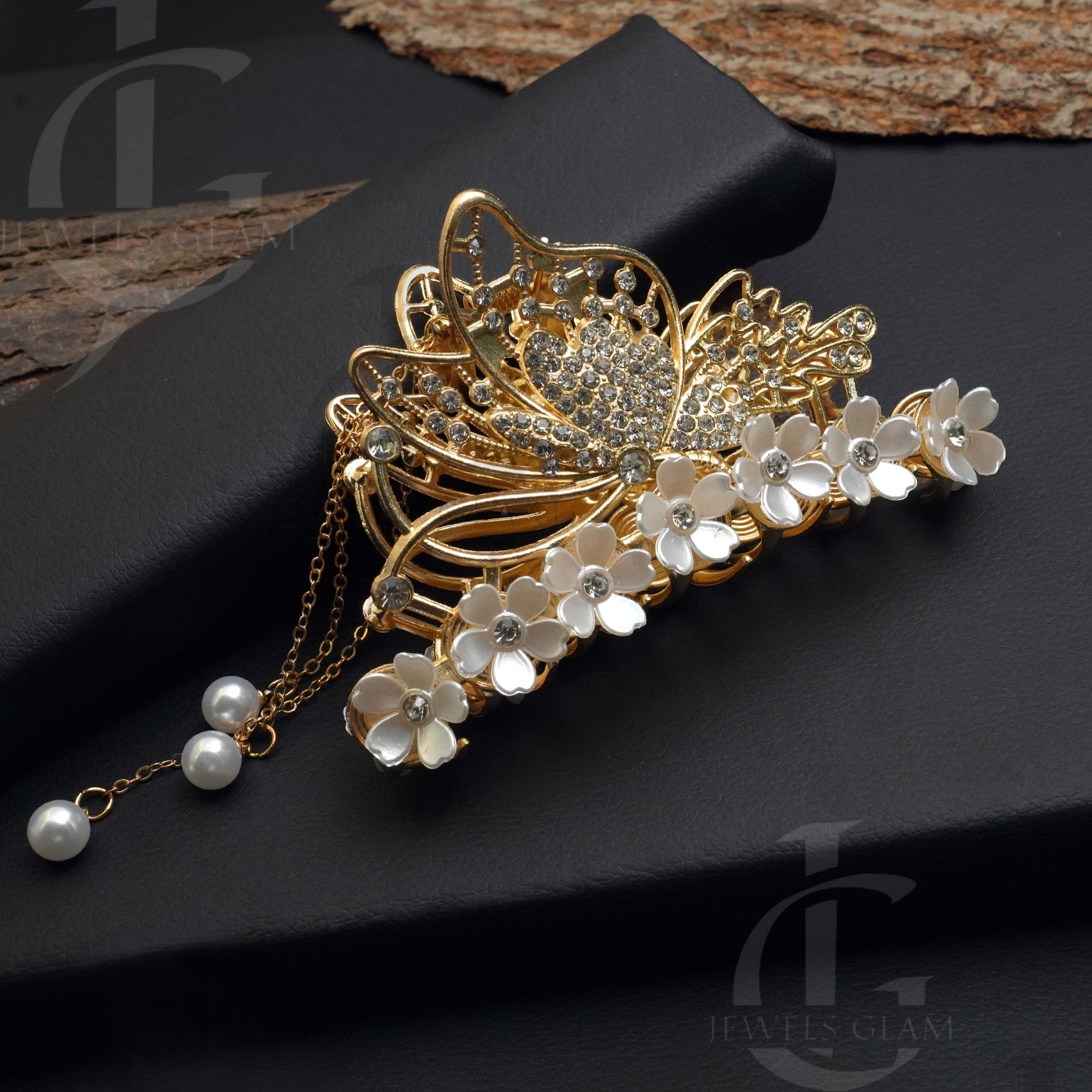 Butterfly Metal Hair Catcher Claw Clip