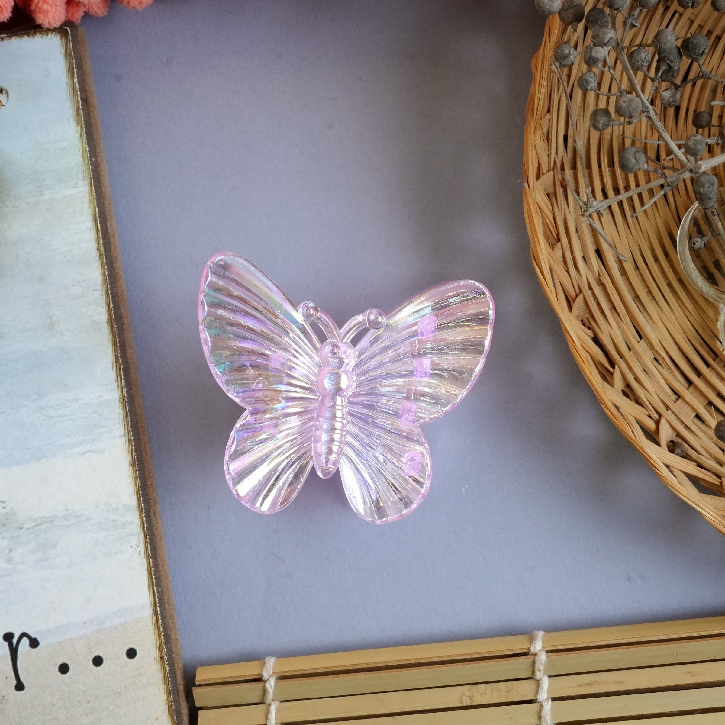 Translucent Elegant Butterfly Claw Clips