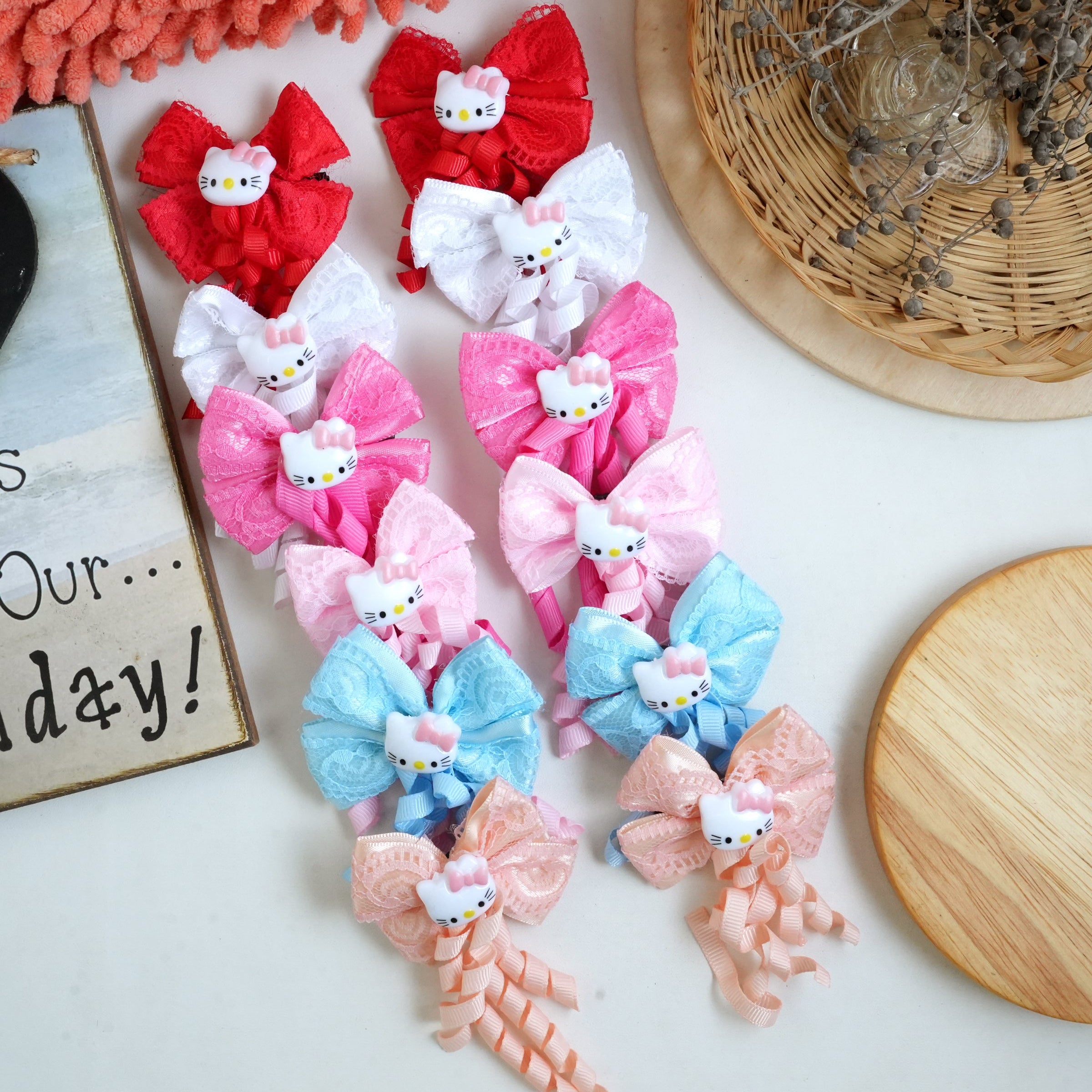 Bow Hair pins pair