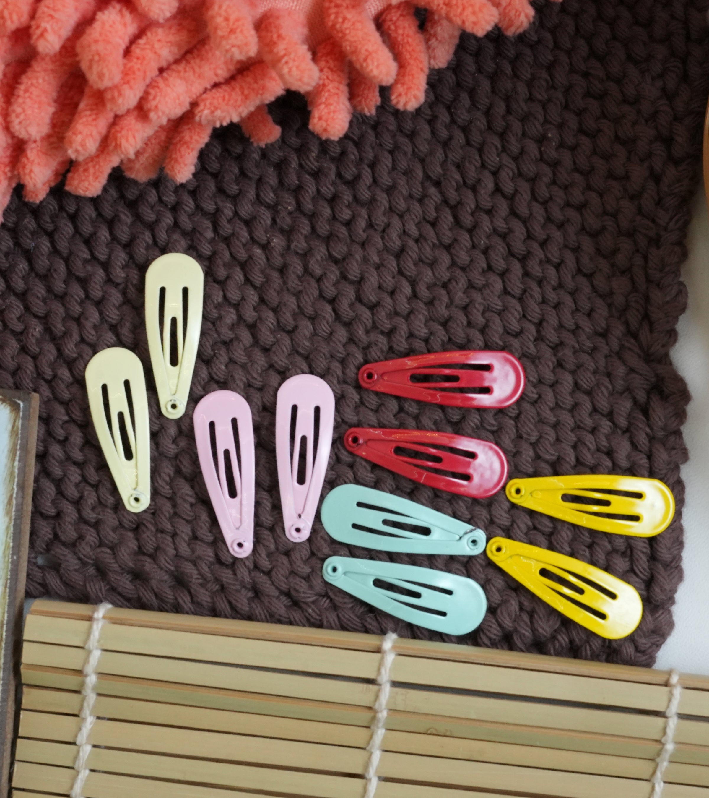Vibrant Colorful Snap Hair Clip Sets
