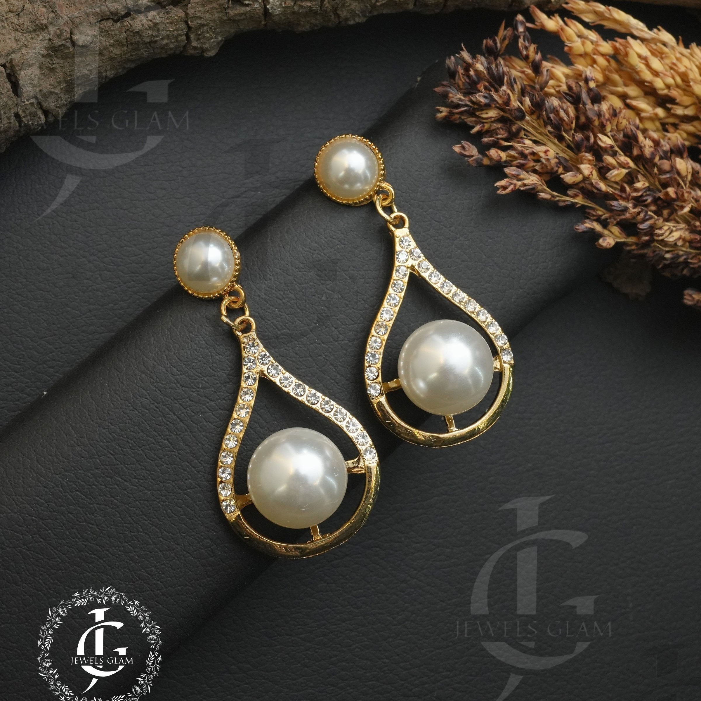 Radiant Pearl Teardrop Earrings