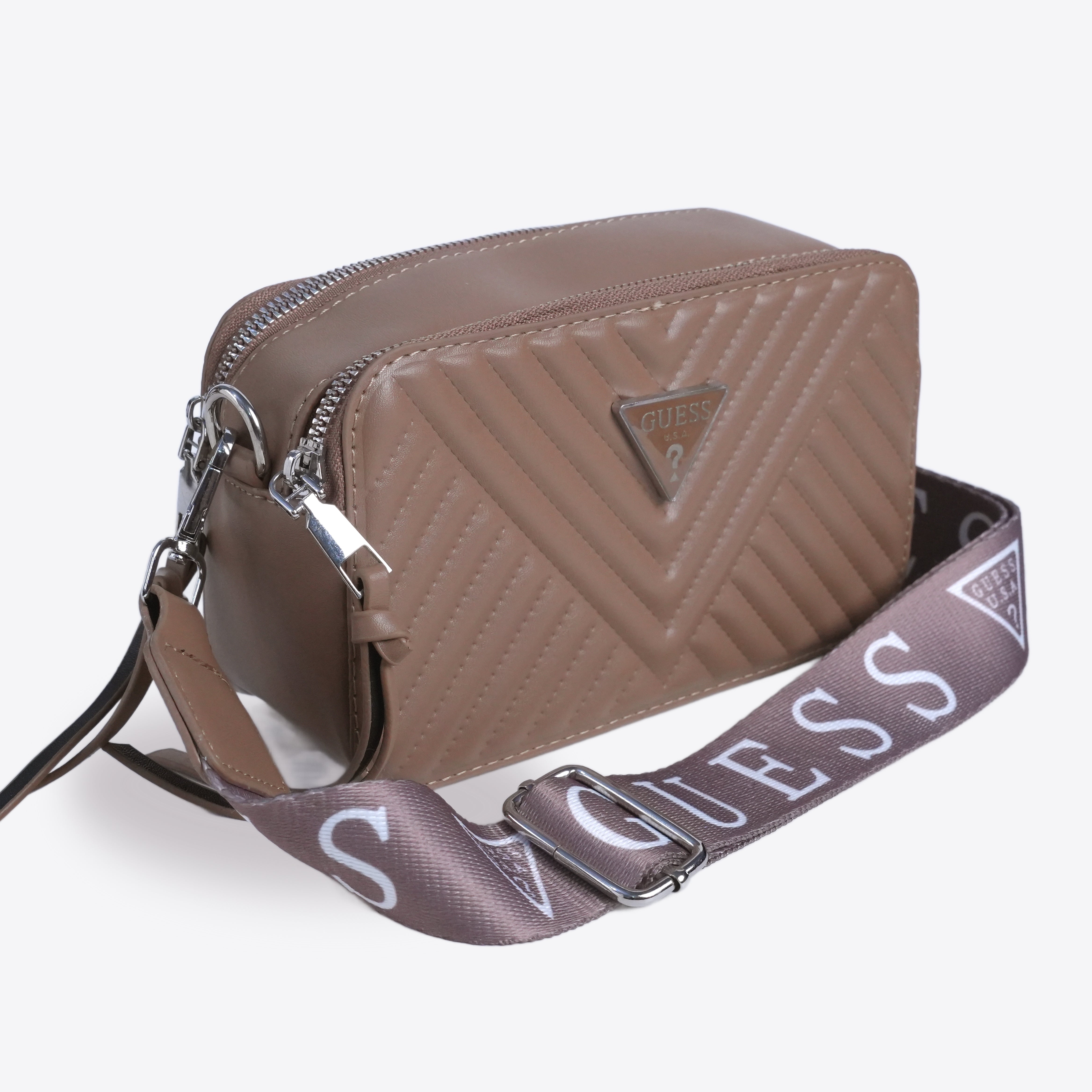 Women Quilted Leather Crossbody Bag